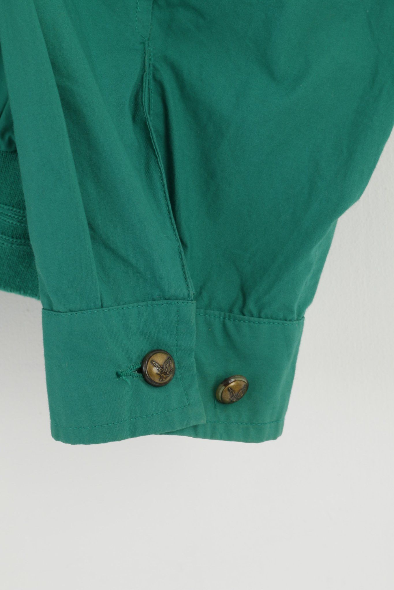 Lyle & Scott × Vintage Lyle & Scott Men 44 54 L Jacket Green Cotton Bomber 1362 Size US L / EU 52-54 / 3 - 3 Thumbnail