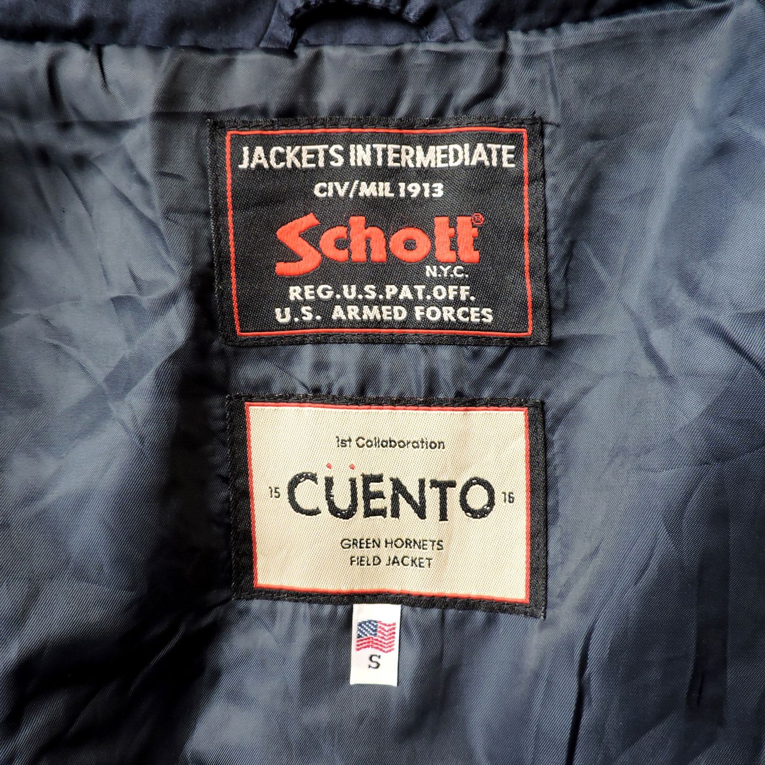Schott Schott N.Y.C. X Cuento 1st Green Hornets Jacket Size US S / EU 44-46 / 1 - 3 Thumbnail