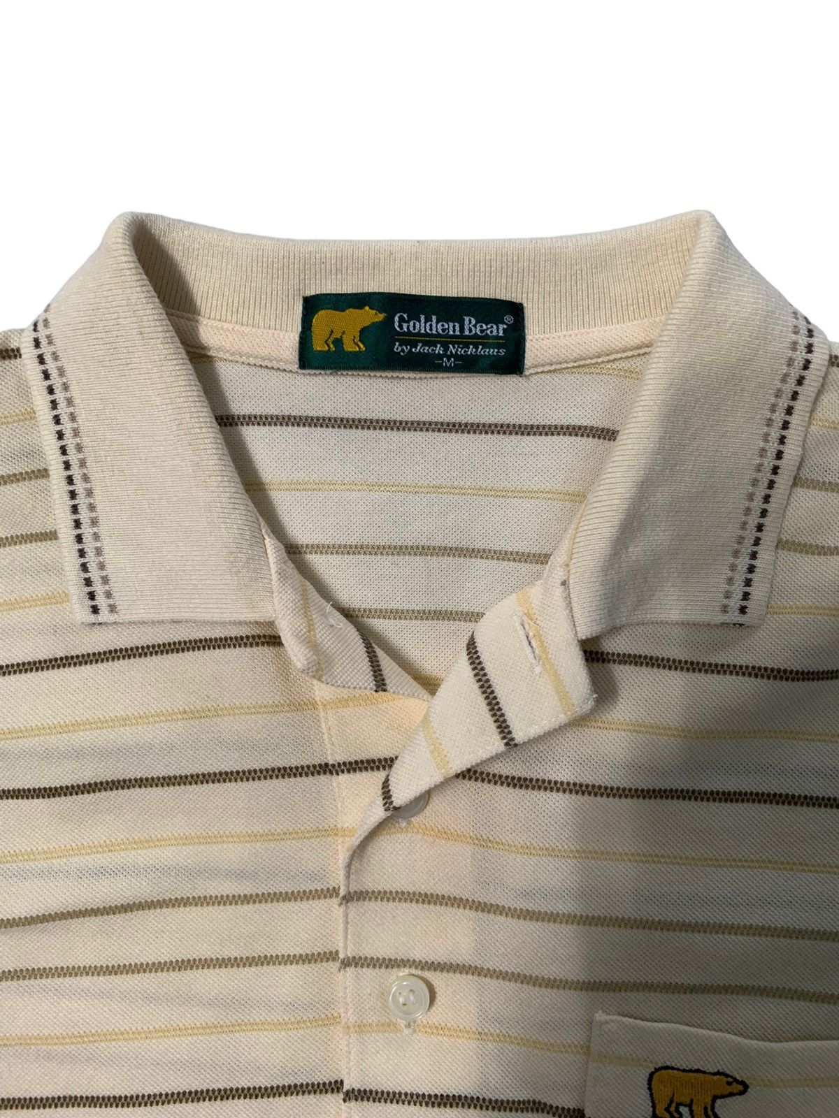 Golden Bear Vintage Japanese Brand Golden Bear Striped Golf Polo Shirt Size US M / EU 48-50 / 2 - 4 Thumbnail