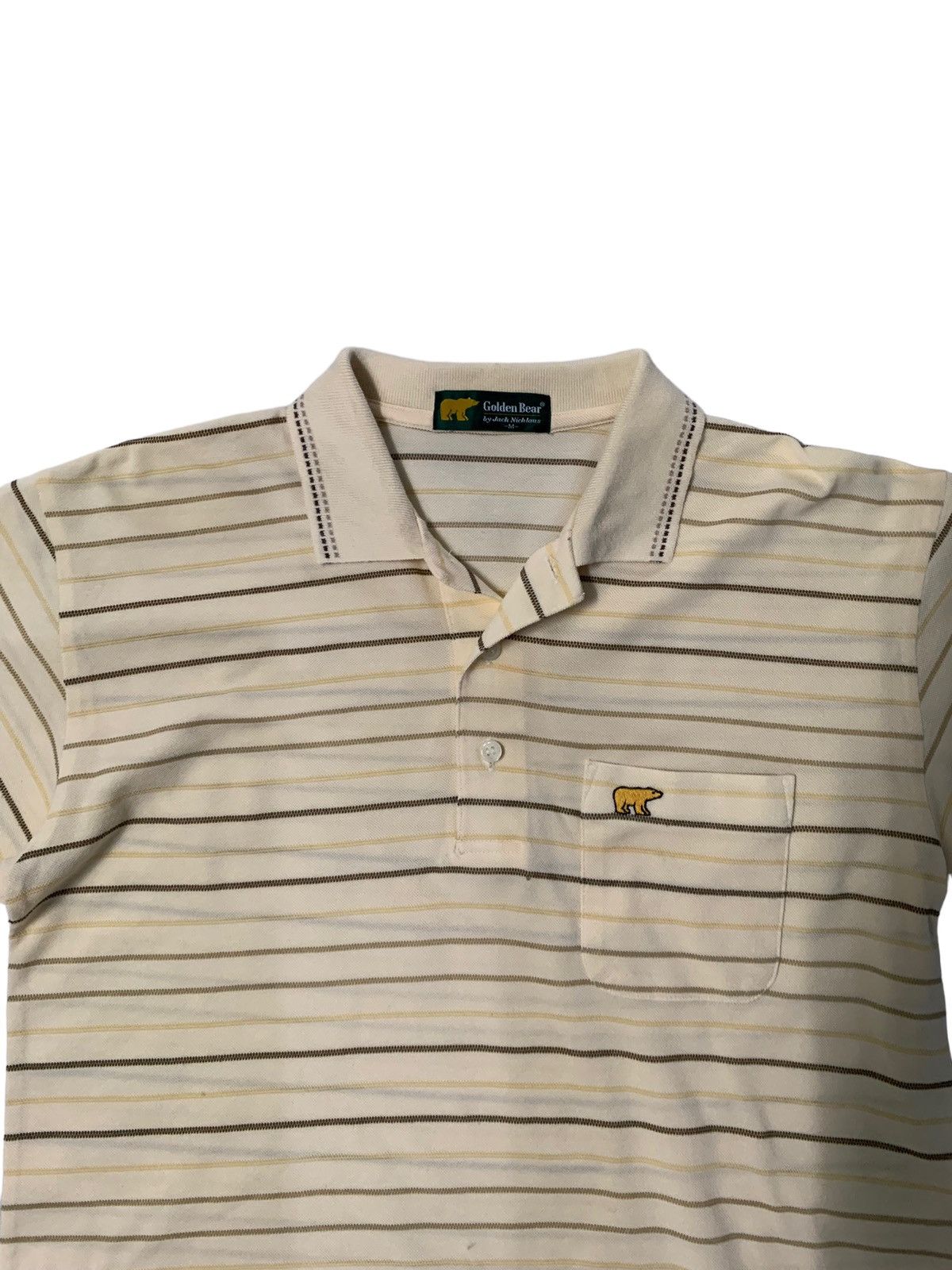 Golden Bear Vintage Japanese Brand Golden Bear Striped Golf Polo Shirt Size US M / EU 48-50 / 2 - 3 Thumbnail