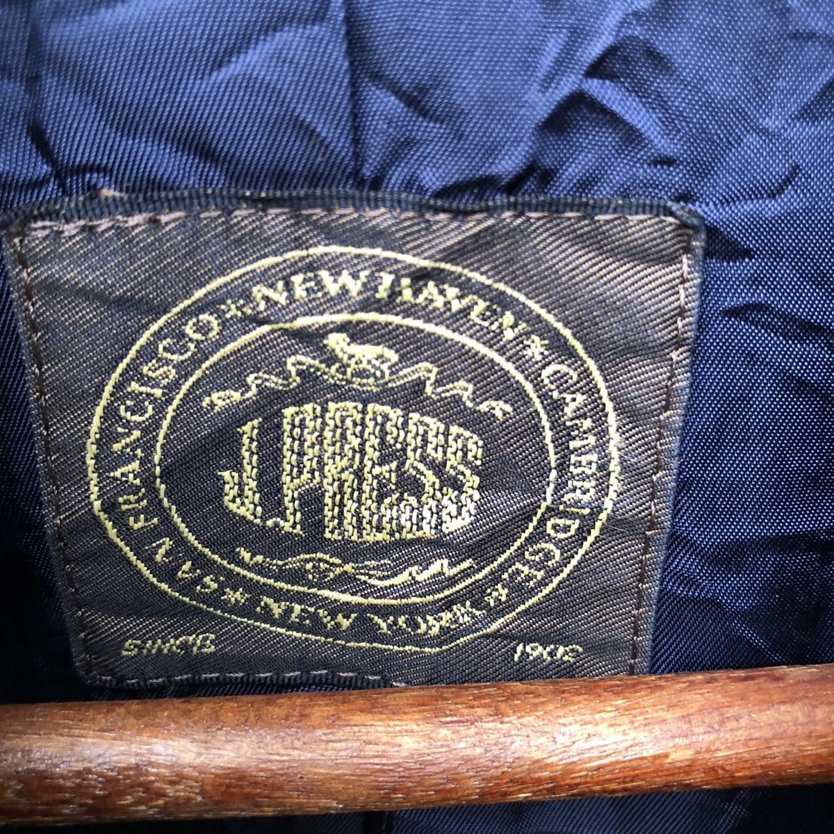 Japanese Brand 🔥VINTAGE J.PRESS GOLD BUTTON CASUAL JACKET Size US L / EU 52-54 / 3 - 3 Thumbnail