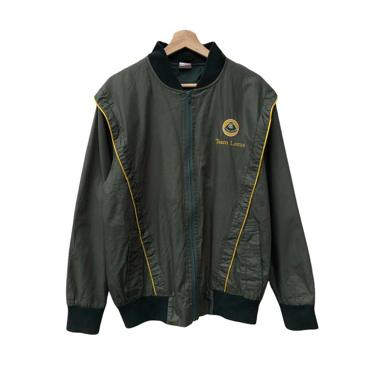 image of Lotus Since 1759 x Racing VTG Racing Team Lotus Jacket in Green, Men's (Size Large)