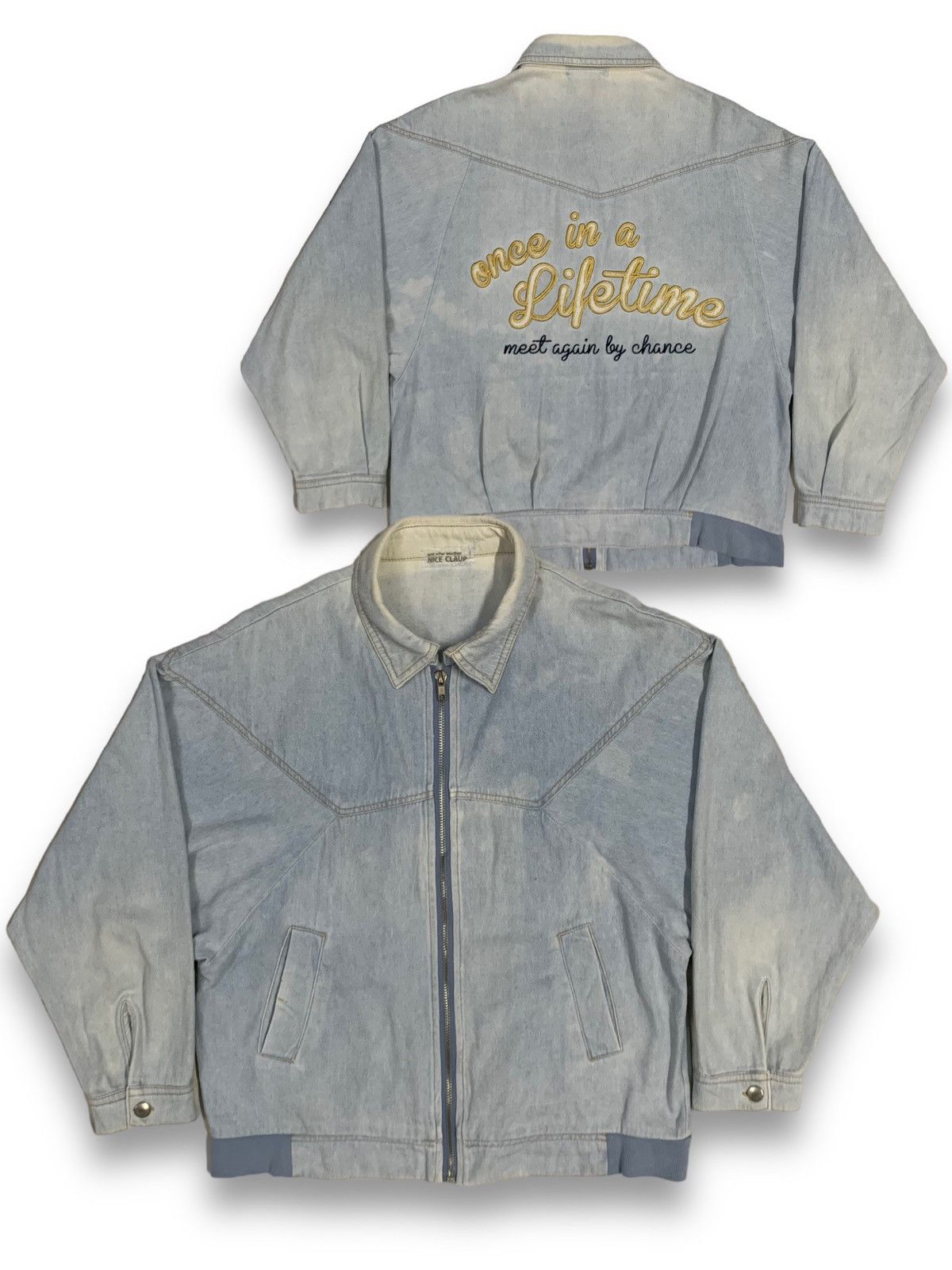 Japanese Brand VIntage Japanese Brand Nice Claup Embroidered Denim Jacket Size M / US 6-8 / IT 42-44 - 1 Thumbnail