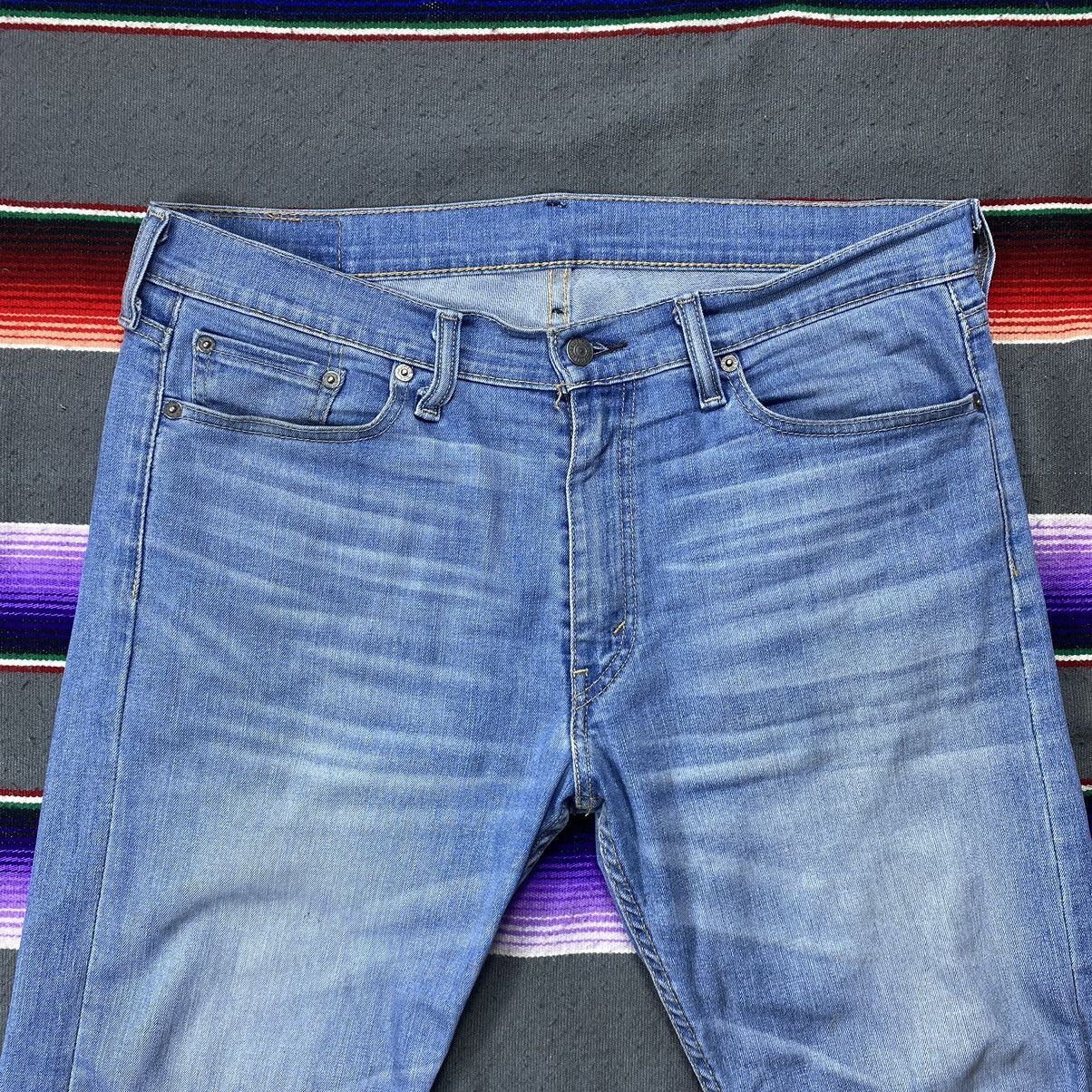 Levi's Vintage Levi’s 513 Washed Blue Jeans Size US 37 - 2 Thumbnail