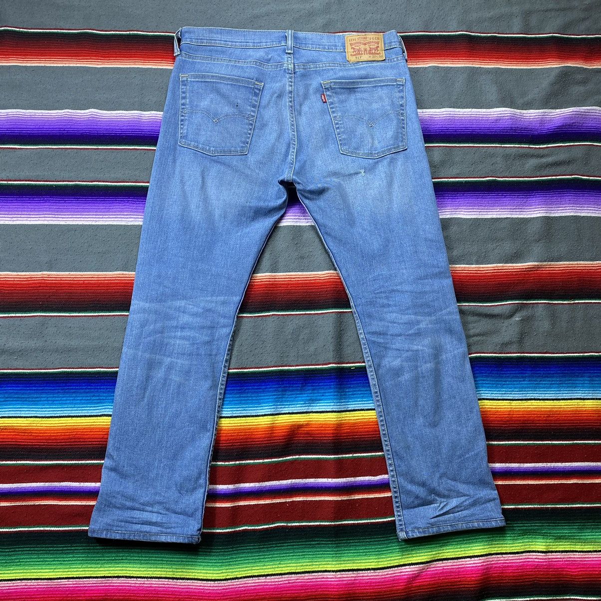 Levi's Vintage Levi’s 513 Washed Blue Jeans Size US 37 - 7 Thumbnail
