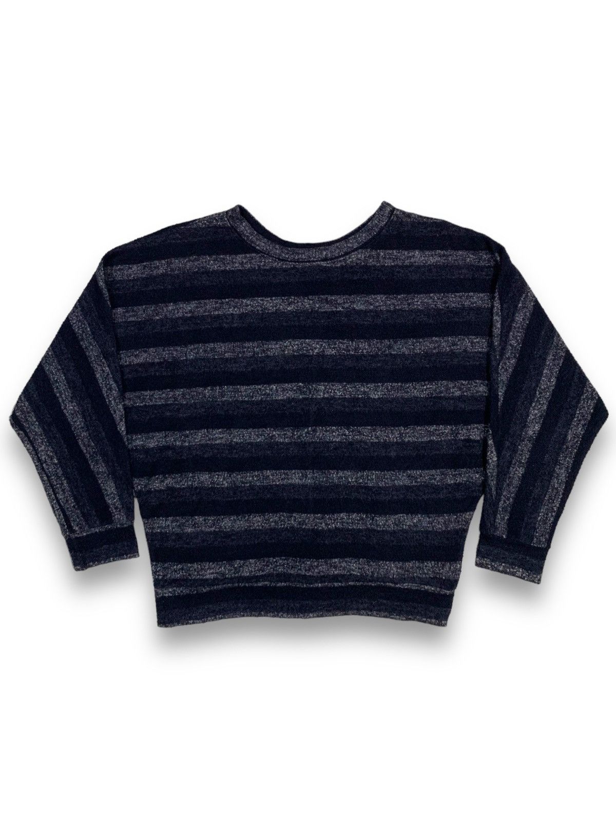 Beauty Beast Japanese Brand Cecil McBee Oversized Striped Cropped Sweater Size M / US 6-8 / IT 42-44 - 3 Thumbnail