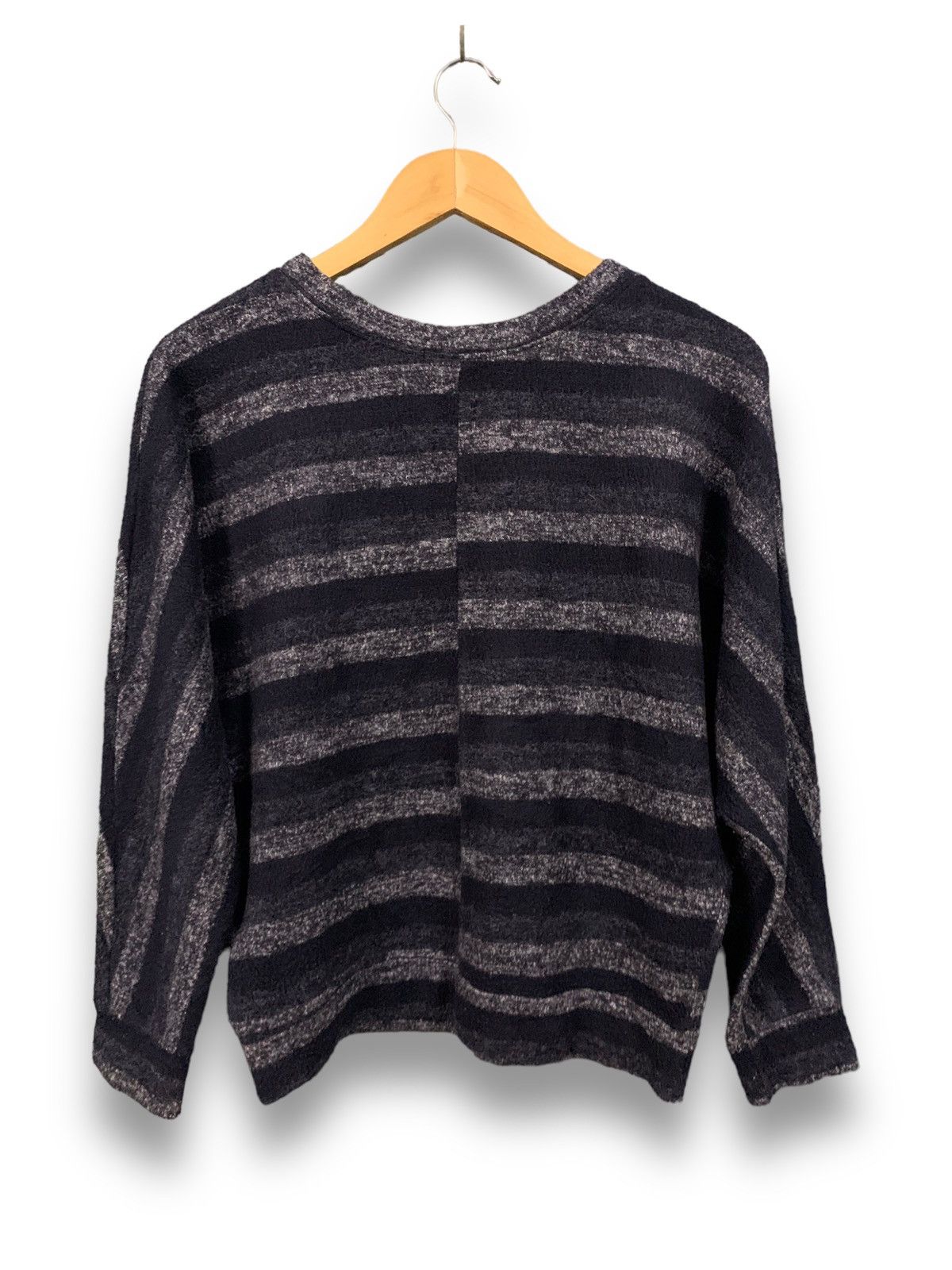 Beauty Beast Japanese Brand Cecil McBee Oversized Striped Cropped Sweater Size M / US 6-8 / IT 42-44 - 2 Thumbnail