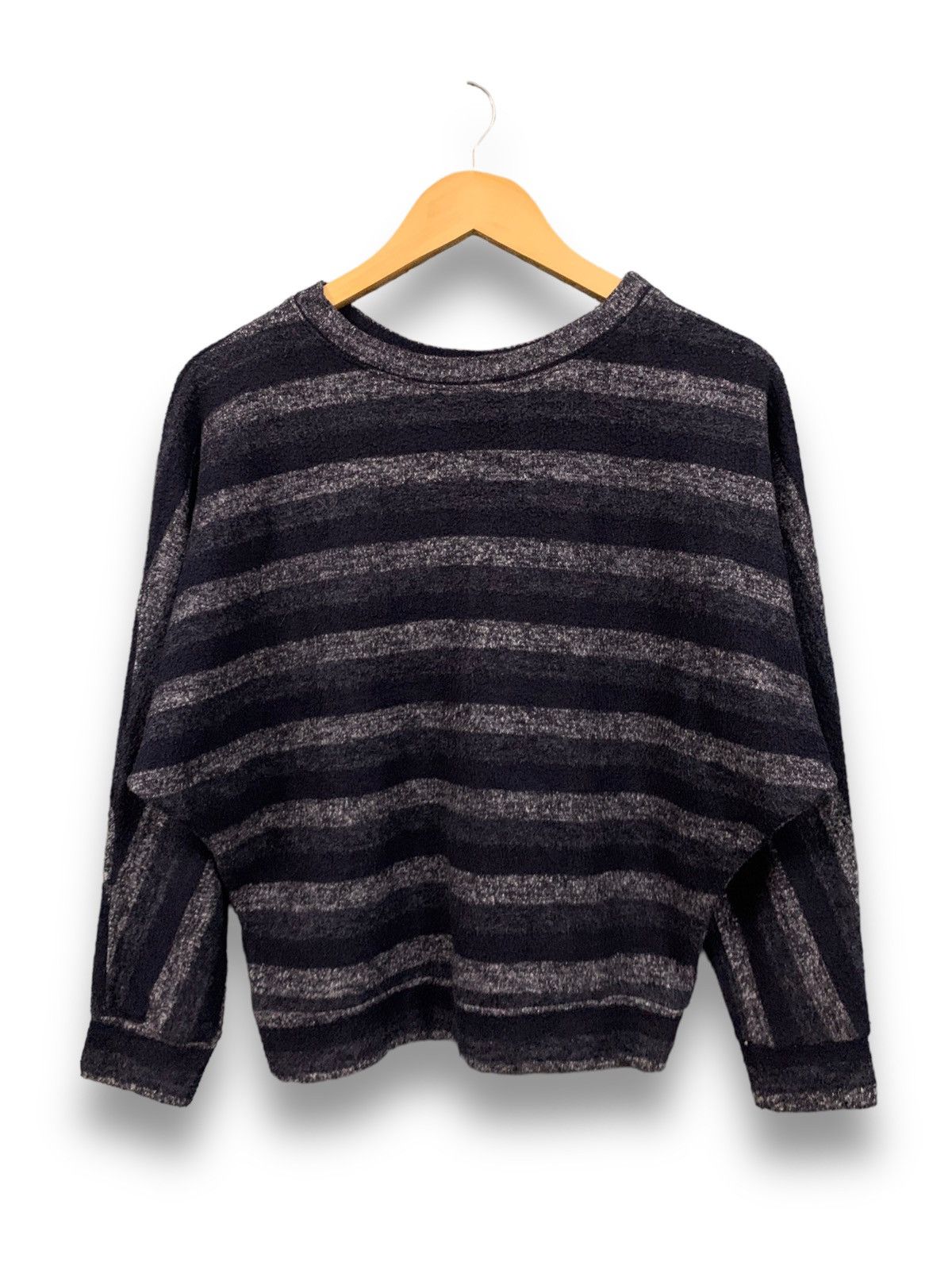 Beauty Beast Japanese Brand Cecil McBee Oversized Striped Cropped Sweater Size M / US 6-8 / IT 42-44 - 1 Thumbnail