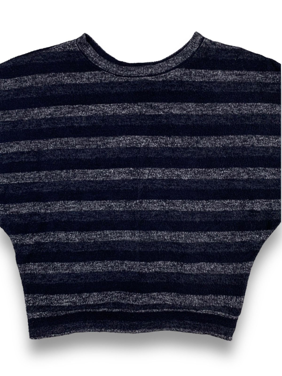 Beauty Beast Japanese Brand Cecil McBee Oversized Striped Cropped Sweater Size M / US 6-8 / IT 42-44 - 4 Thumbnail
