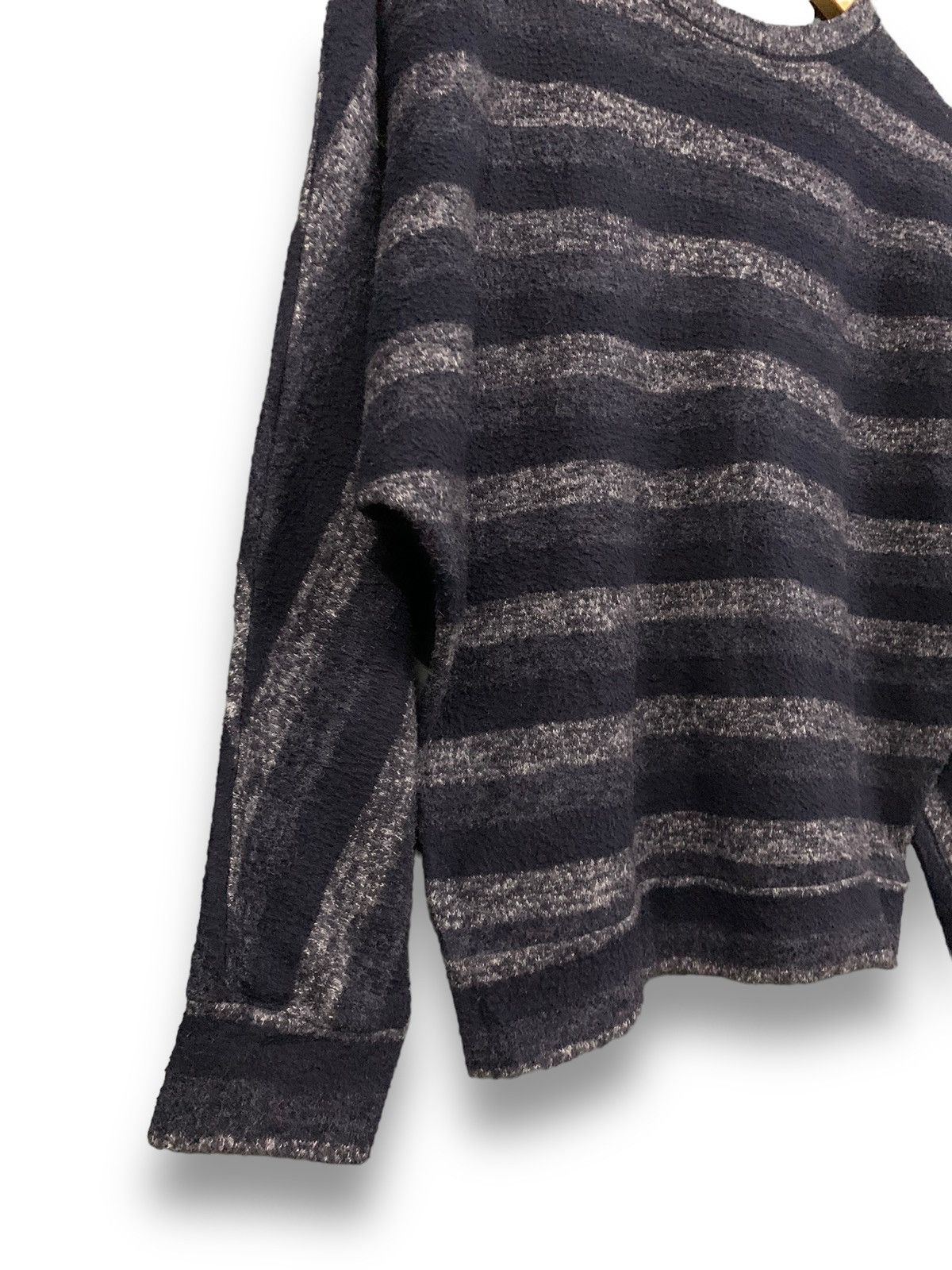 Beauty Beast Japanese Brand Cecil McBee Oversized Striped Cropped Sweater Size M / US 6-8 / IT 42-44 - 7 Thumbnail