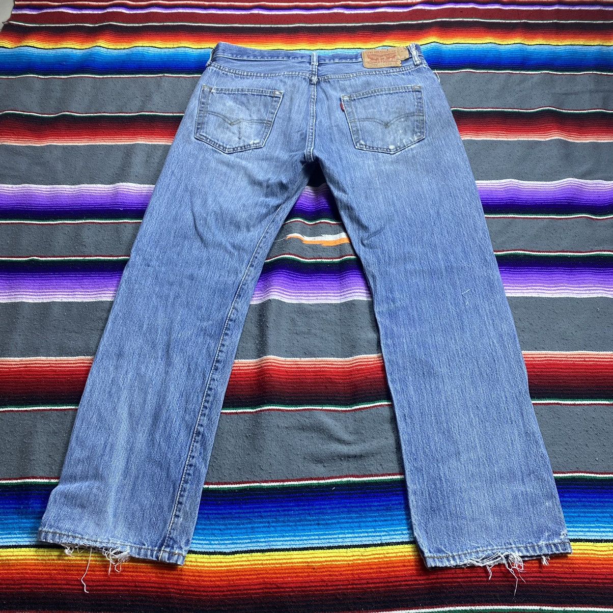 Levi's Vintage Levi’s 501 Single R Tab Distressed Denim Size US 35 - 11 Thumbnail