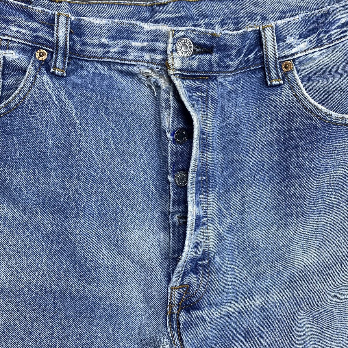 Levi's Vintage Levi’s 501 Y2k Distressed Denim Size US 37 - 5 Thumbnail