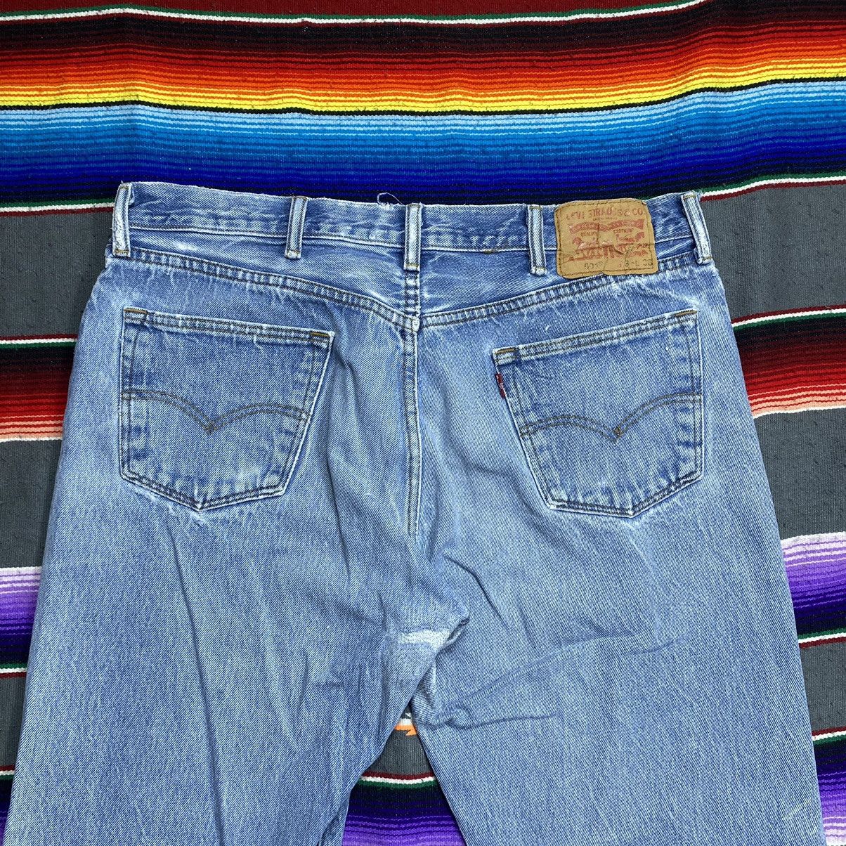Levi's Vintage Levi’s 501 Y2k Distressed Denim Size US 37 - 10 Thumbnail