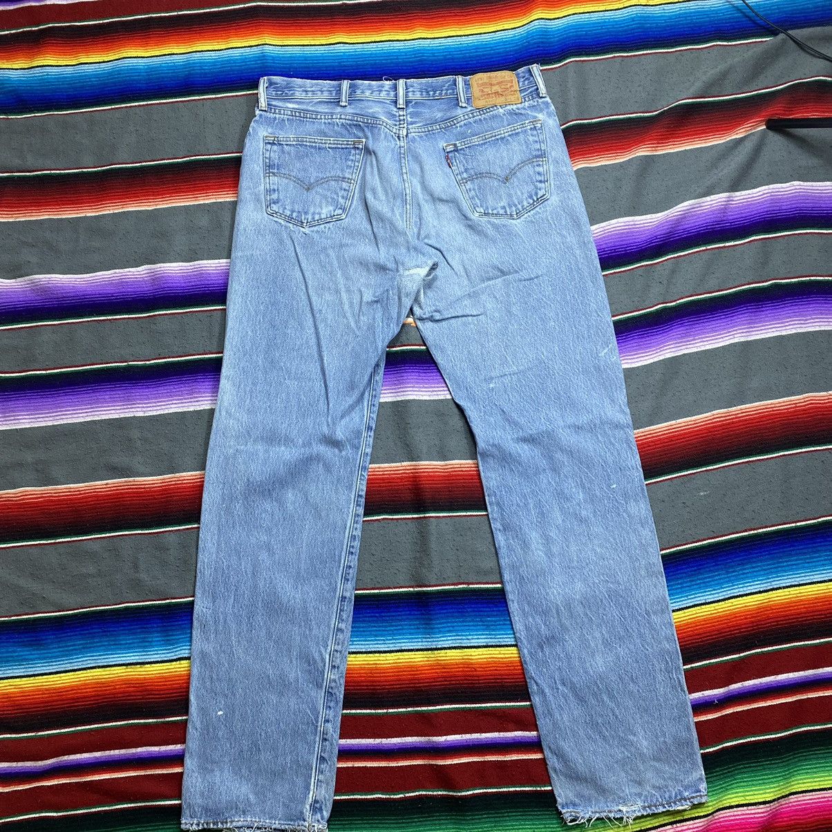 Levi's Vintage Levi’s 501 Y2k Distressed Denim Size US 37 - 7 Thumbnail