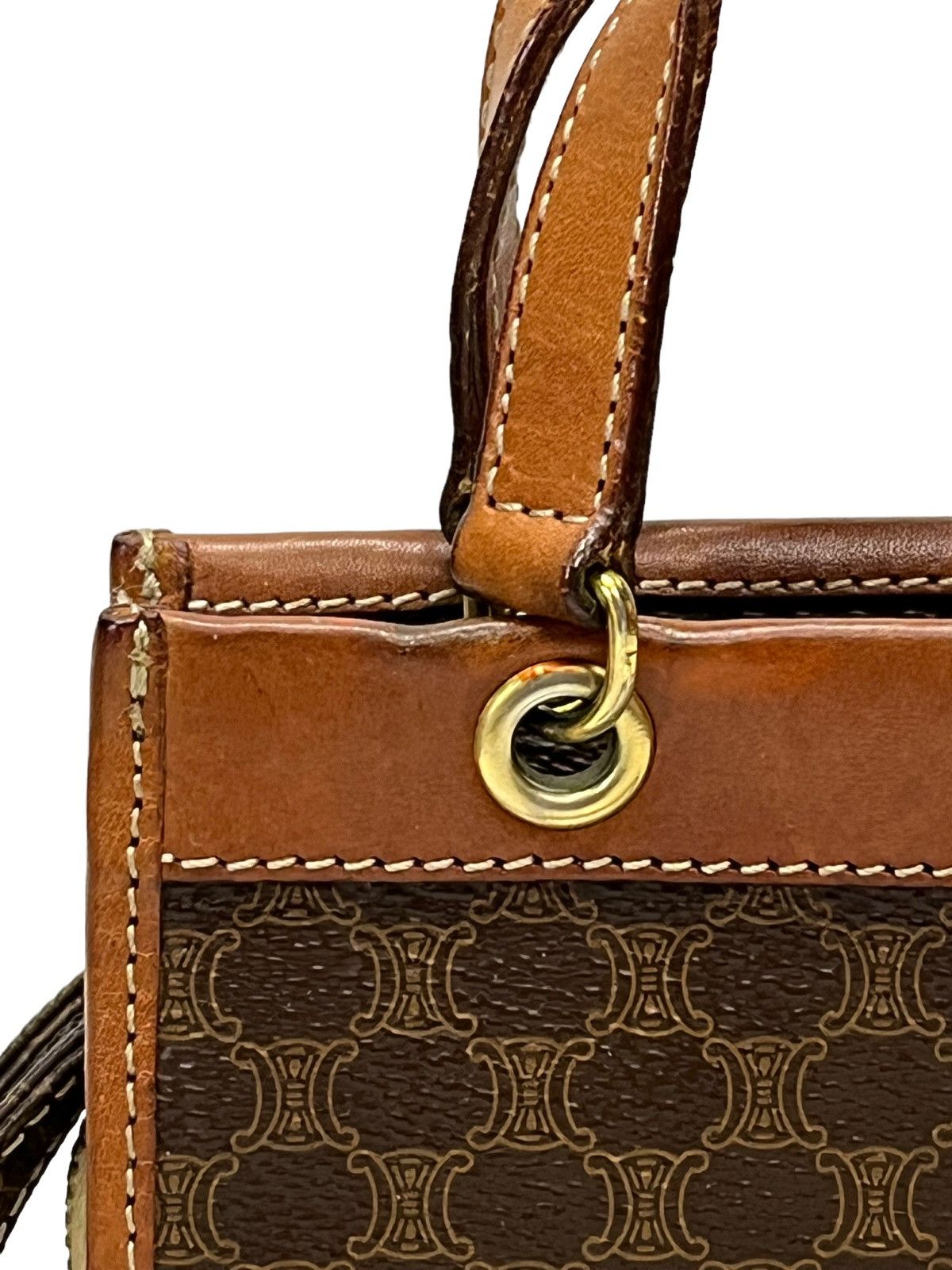 Celine 🔥VERY RARE🔥Vintage CELINE Iconic Monogram Leather Mini Bag Size ONE SIZE - 9 Thumbnail