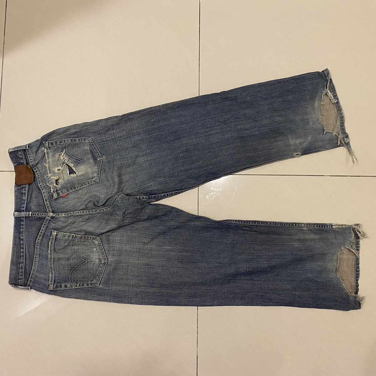 Levi's Vintage Levi’s 504 Distressed Denim Size US 32 / EU 48 - 7 Thumbnail