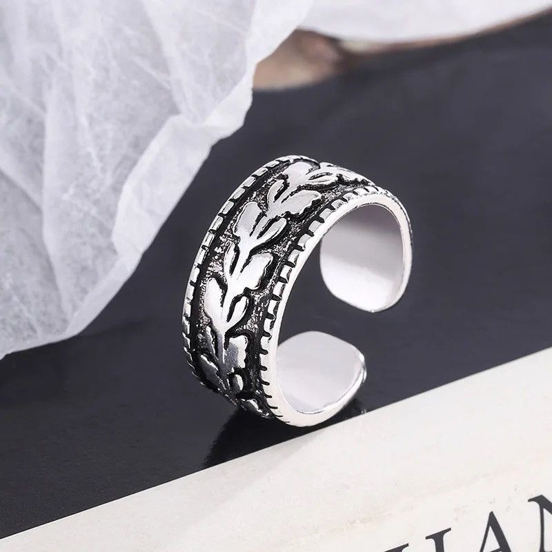 Jewelry Creative Temperament Leaf Ring Size ONE SIZE - 3 Thumbnail