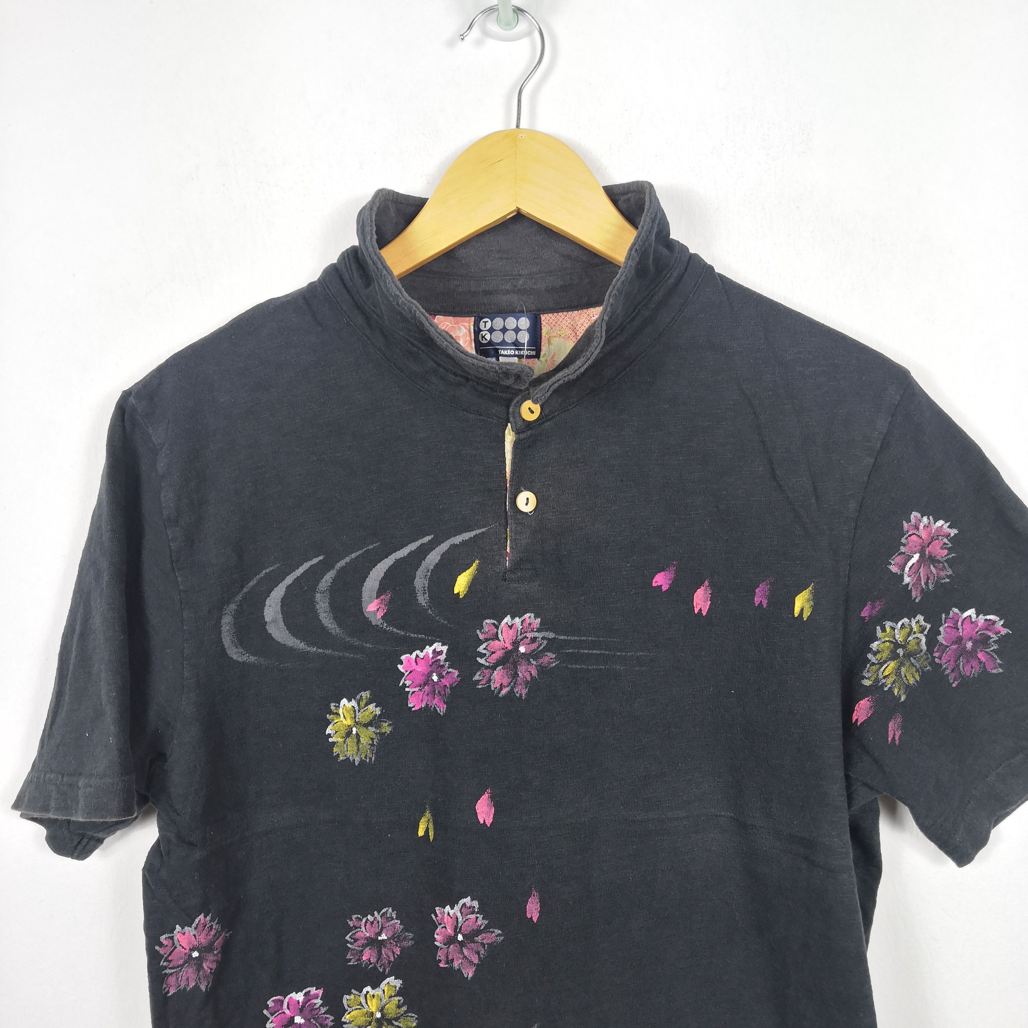 Japanese Brand Takeo Kikuchi T-Shirt Koi Fish Japanese Souvenir Polo Tees Size US M / EU 48-50 / 2 - 4 Thumbnail
