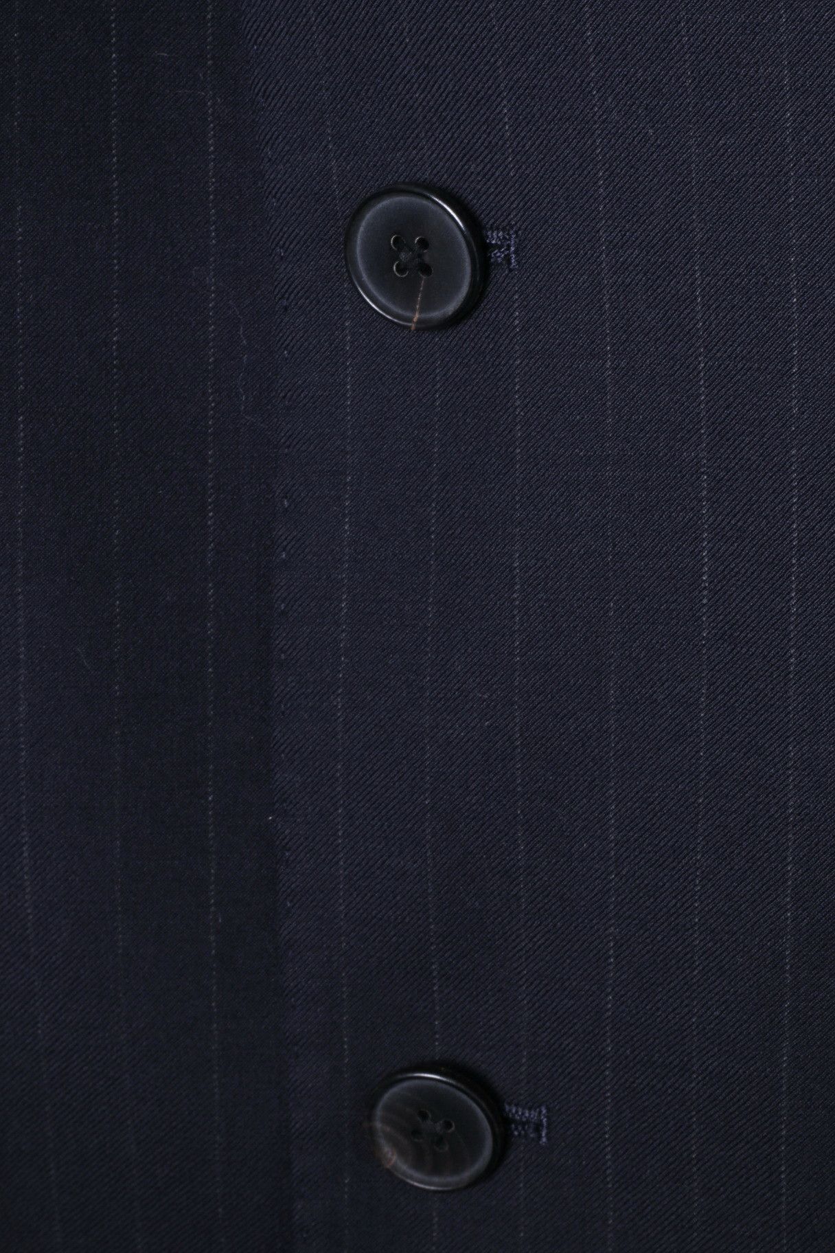 Jaeger JAEGER Men 40 Blazer Navy Striped Wool 2208 Size 40L - 6 Thumbnail