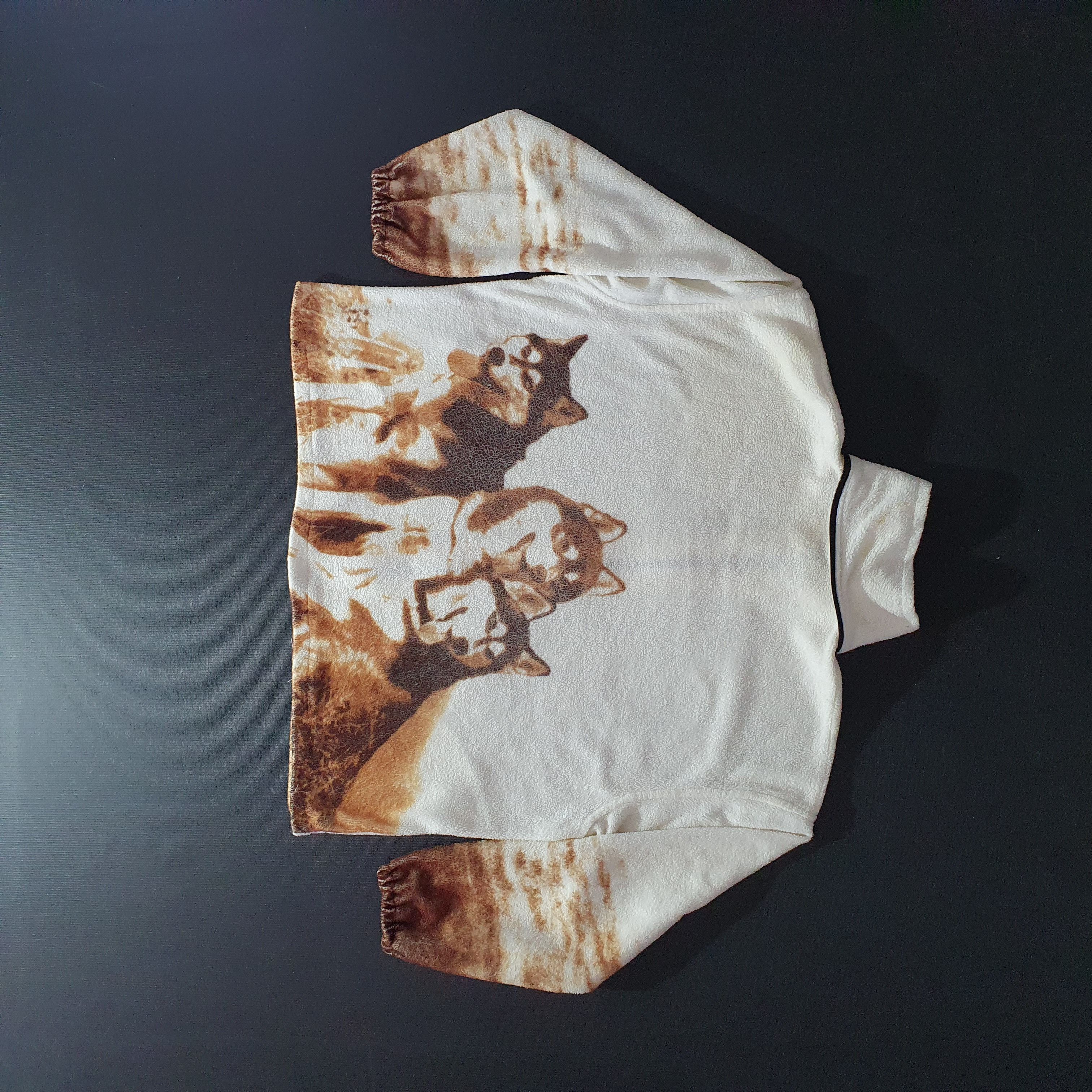 Vintage 90s Vintage Animals Nature Print Fleece Light Jacket Size US L / EU 52-54 / 3 - 5 Thumbnail