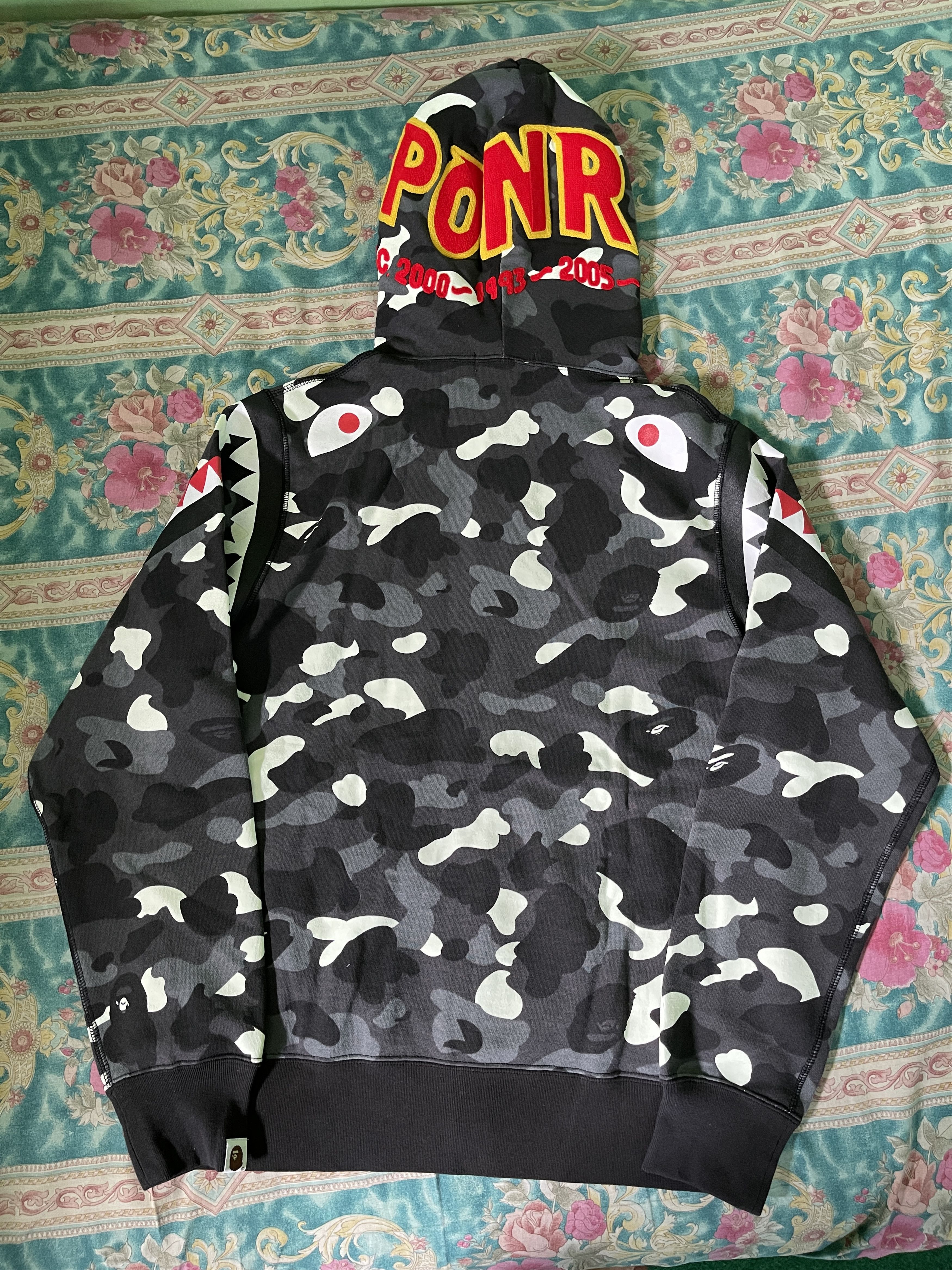 Bape City Camo PONR Shark Full Zip Hoodie Size US L / EU 52-54 / 3 - 3 Thumbnail