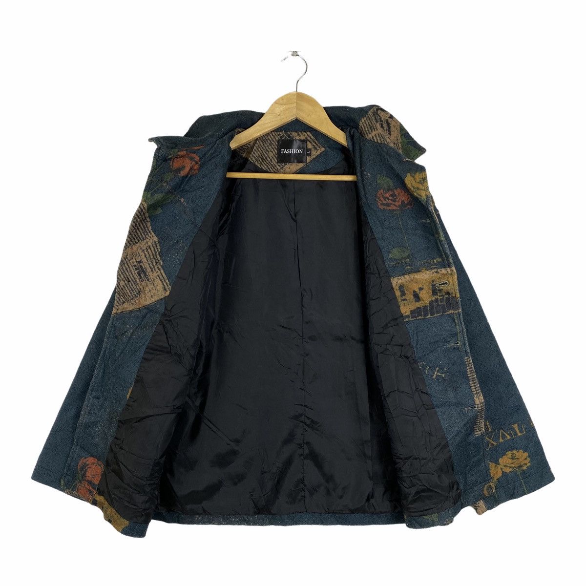 Japanese Brand × Vintage Vintage FLOWER DESIGN Fashion Wool Fully Button Jacket Size US L / EU 52-54 / 3 - 3 Thumbnail