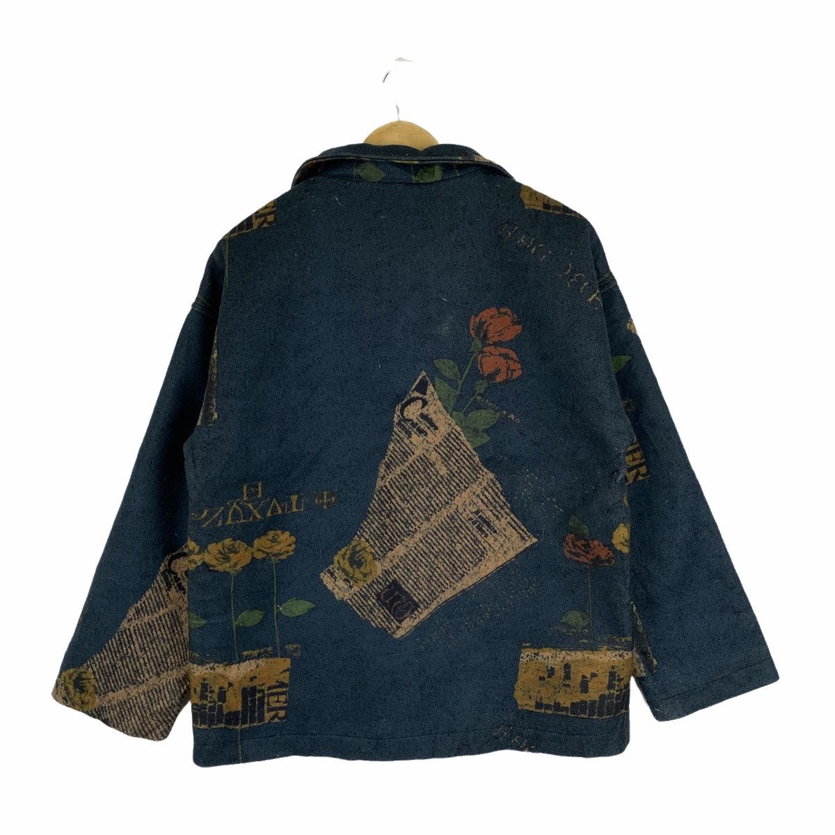 Japanese Brand × Vintage Vintage FLOWER DESIGN Fashion Wool Fully Button Jacket Size US L / EU 52-54 / 3 - 2 Thumbnail