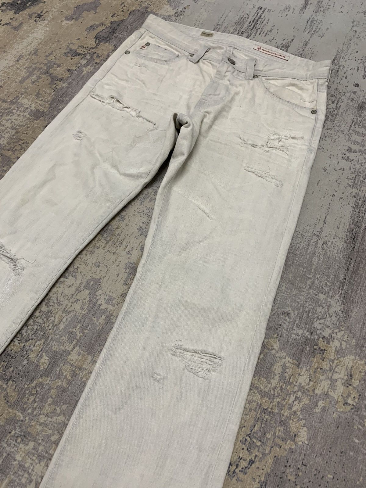 AG Adriano Goldschmied AG Adriano Goldschmied Distressed Denim Jean 31x33.5 Size US 31 - 6 Thumbnail