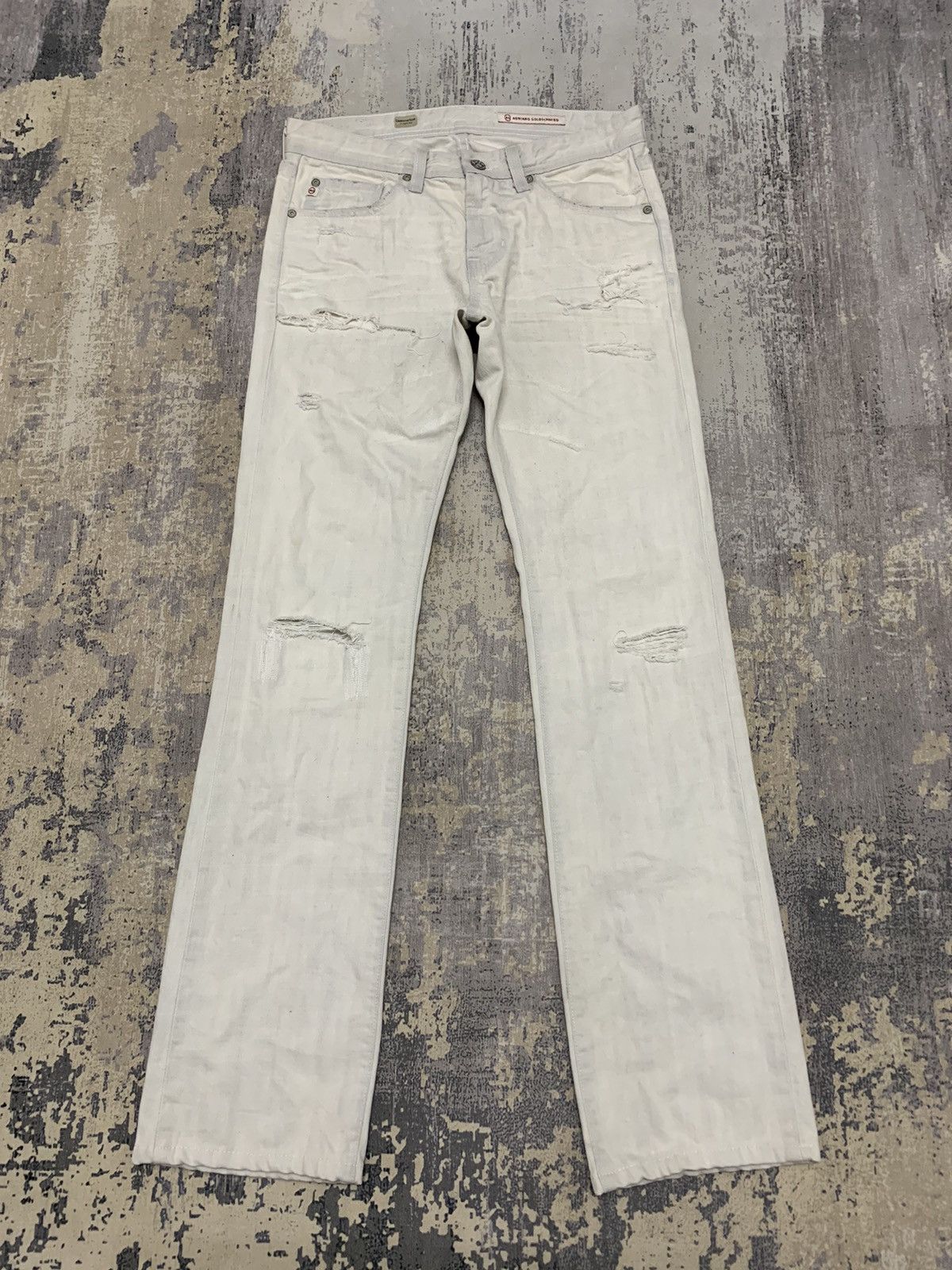 AG Adriano Goldschmied AG Adriano Goldschmied Distressed Denim Jean 31x33.5 Size US 31 - 1 Thumbnail