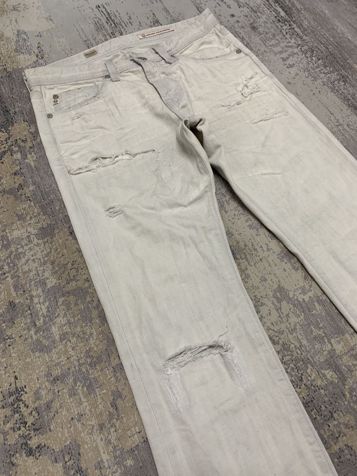 AG Adriano Goldschmied AG Adriano Goldschmied Distressed Denim Jean 31x33.5 Size US 31 - 5 Thumbnail