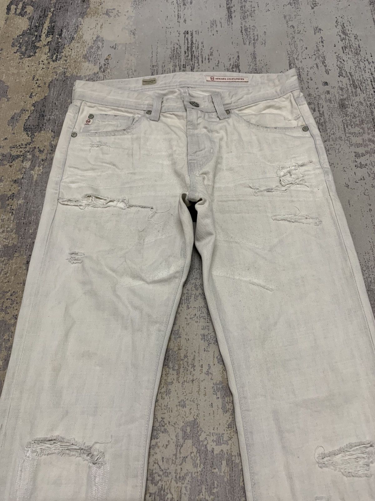AG Adriano Goldschmied AG Adriano Goldschmied Distressed Denim Jean 31x33.5 Size US 31 - 2 Thumbnail