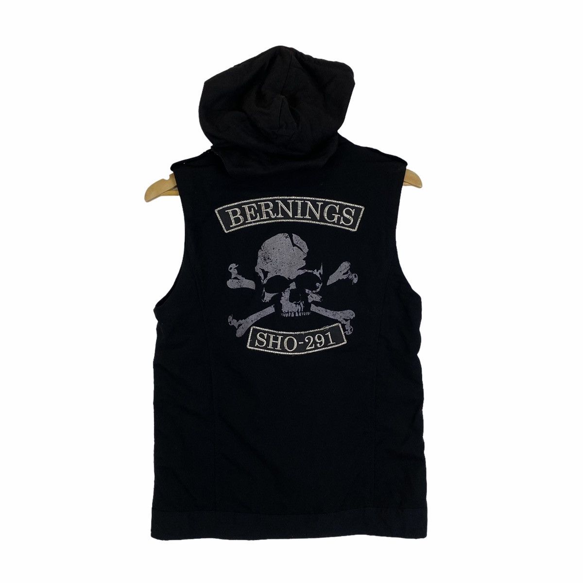 Japanese Brand × Vintage Vintage BERNING SHO Japanese Street Skull Hoodie Vest Jacket Size L / US 10 / IT 46 - 1 Thumbnail