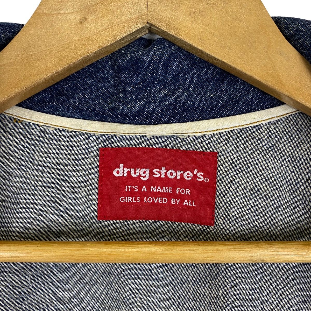 Japanese Brand × Vintage Vintage DRUG STORE Japanese Brand Denim Jeans Jacket Size US L / EU 52-54 / 3 - 6 Thumbnail