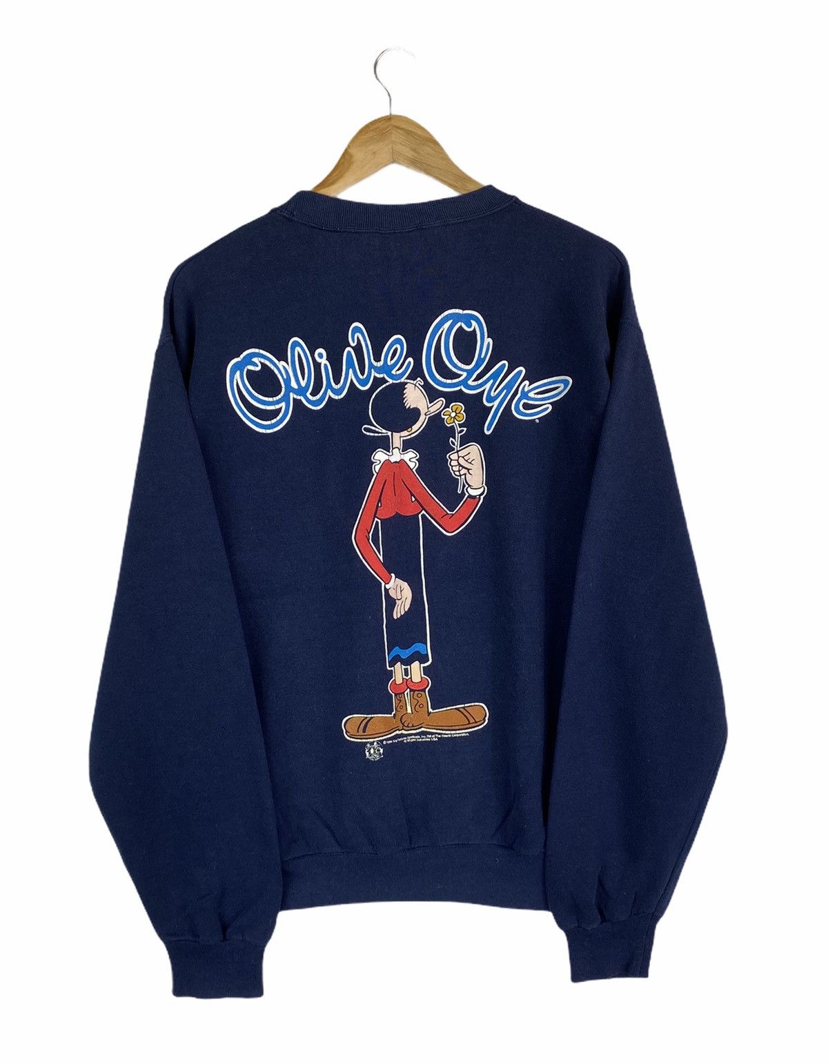 Cartoon Network × Vintage Vintage OLIVER OYL POPEYE Cartoon 1994 Sweatshirt Pullover Size US M / EU 48-50 / 2 - 2 Thumbnail