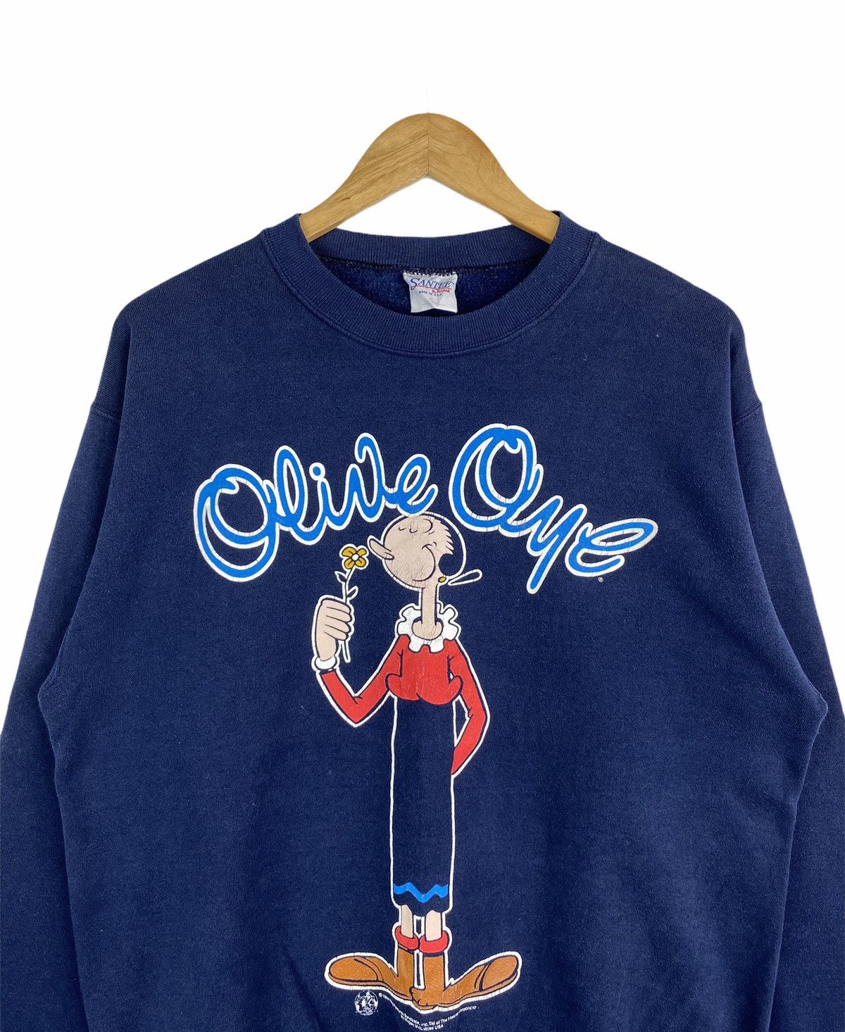 Cartoon Network × Vintage Vintage OLIVER OYL POPEYE Cartoon 1994 Sweatshirt Pullover Size US M / EU 48-50 / 2 - 3 Thumbnail