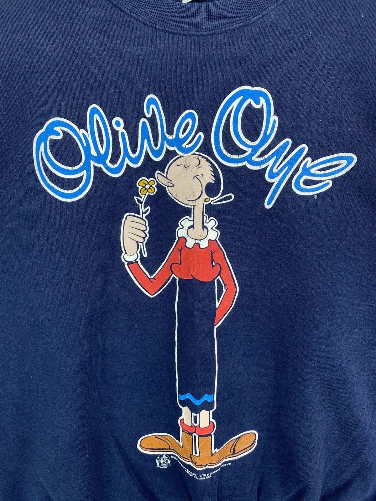 Cartoon Network × Vintage Vintage OLIVER OYL POPEYE Cartoon 1994 Sweatshirt Pullover Size US M / EU 48-50 / 2 - 7 Thumbnail