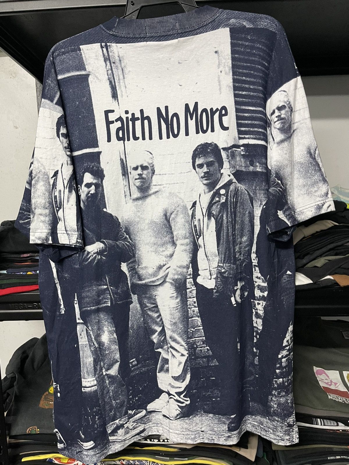 Band Tees Vintage Faith No More Aop Europe Tees By Big Mark Bootleg Size US XL / EU 56 / 4 - 8 Thumbnail