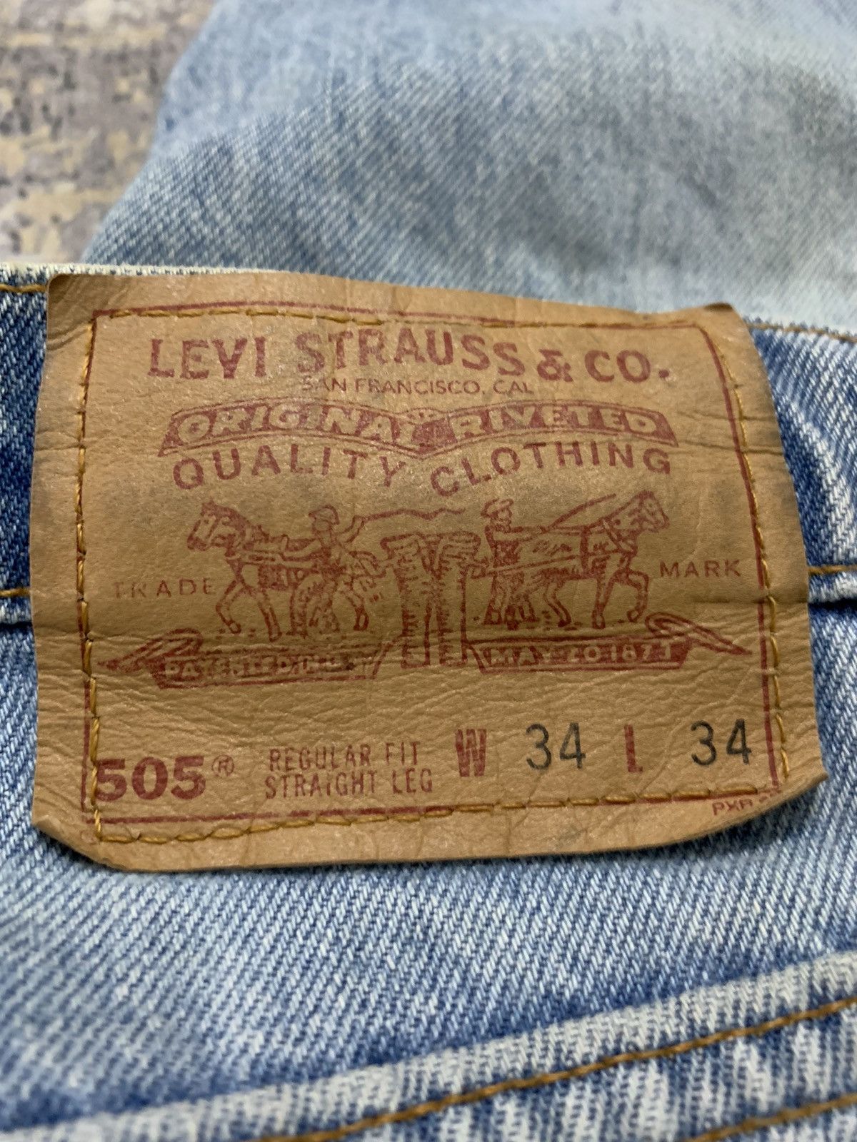 Levi's VTG Levi's 505 Made in USA Light Wash Jeans 34x35 Size US 34 / EU 50 - 10 Thumbnail
