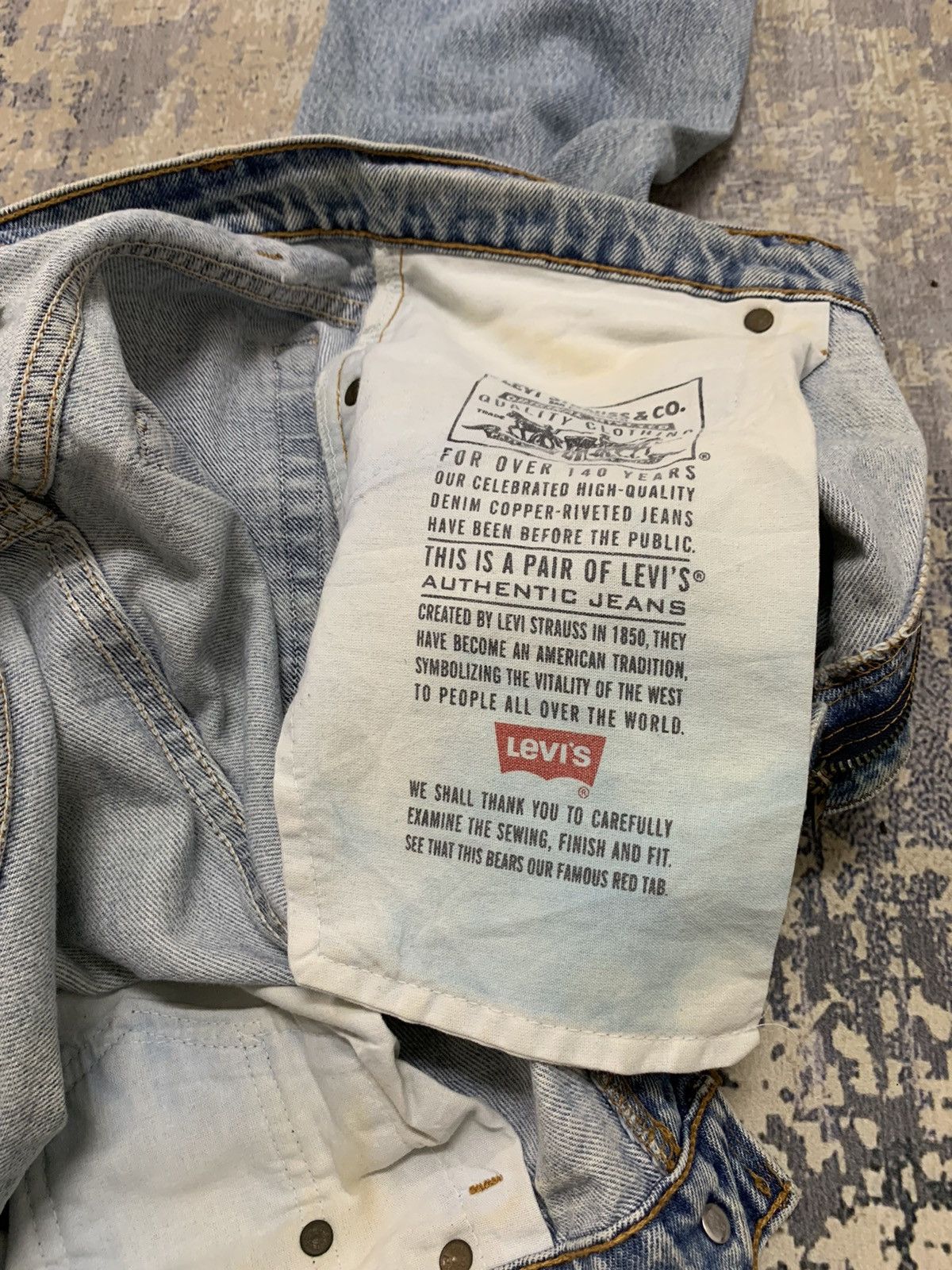 Levi's VTG Levi's 505 Made in USA Light Wash Jeans 34x35 Size US 34 / EU 50 - 11 Thumbnail