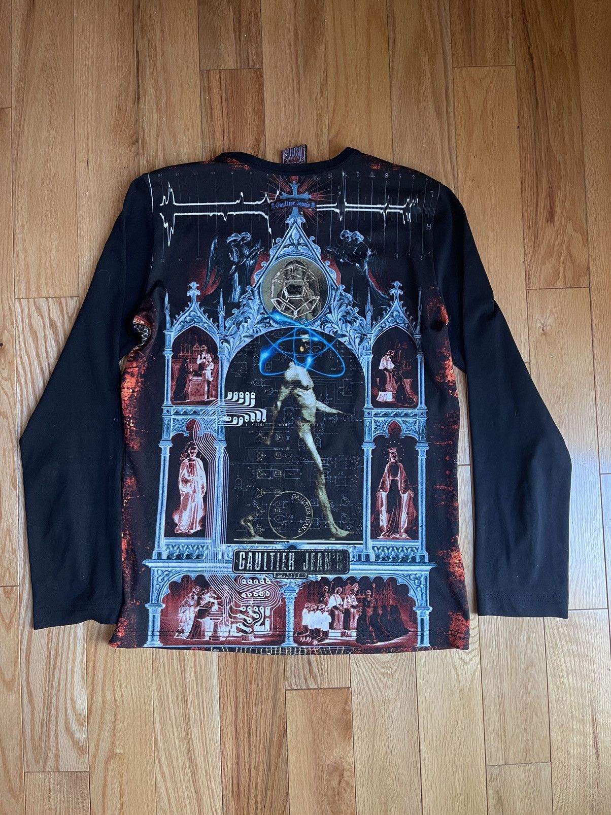 Jean Paul Gaultier Jean Paul Gaultier SS00 Power Net Nikola Tesla Long Sleeve Size US M / EU 48-50 / 2 - 3 Thumbnail