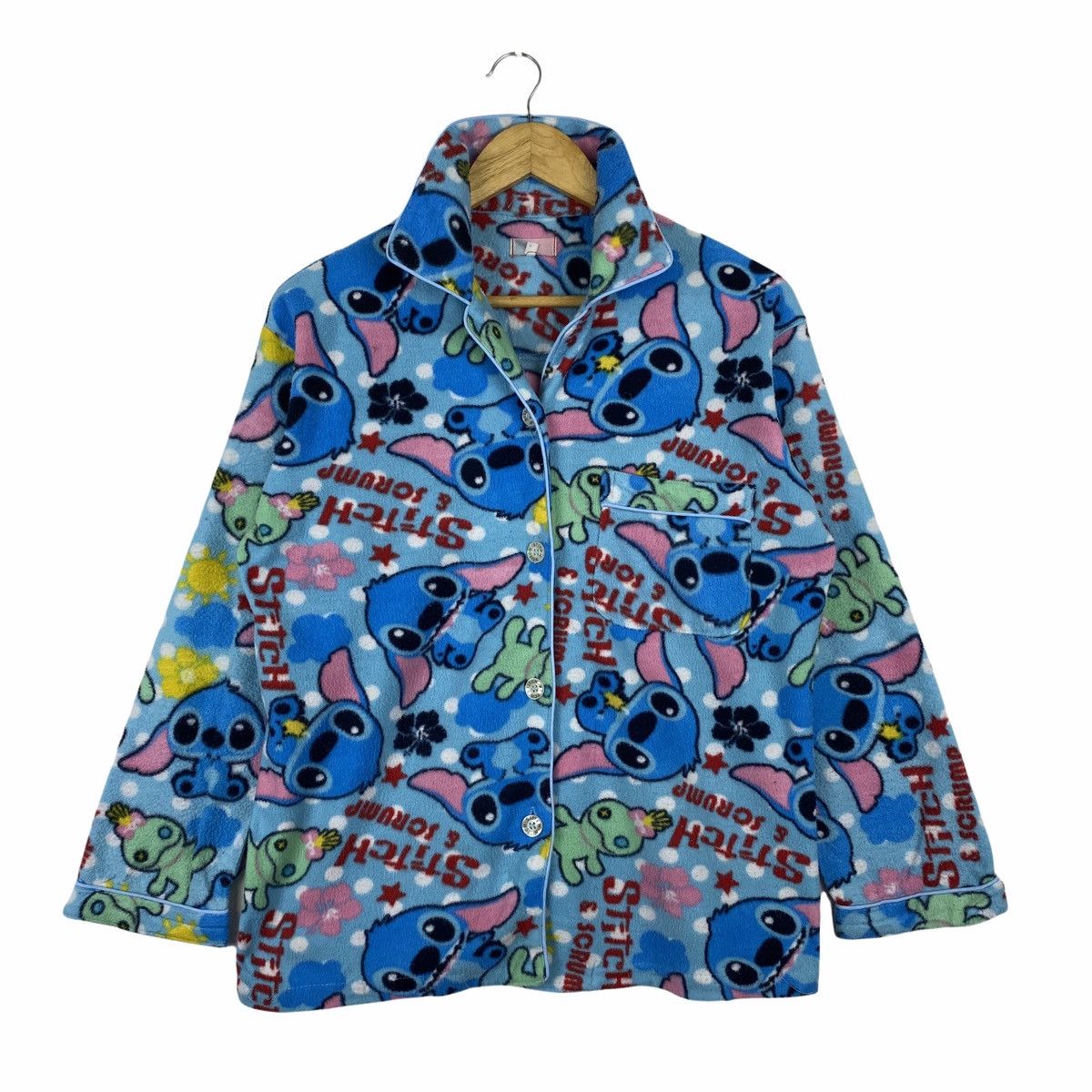 VINTAGE LILO & STITCH DISNEY FULLPRINT FLEECE SHIRT