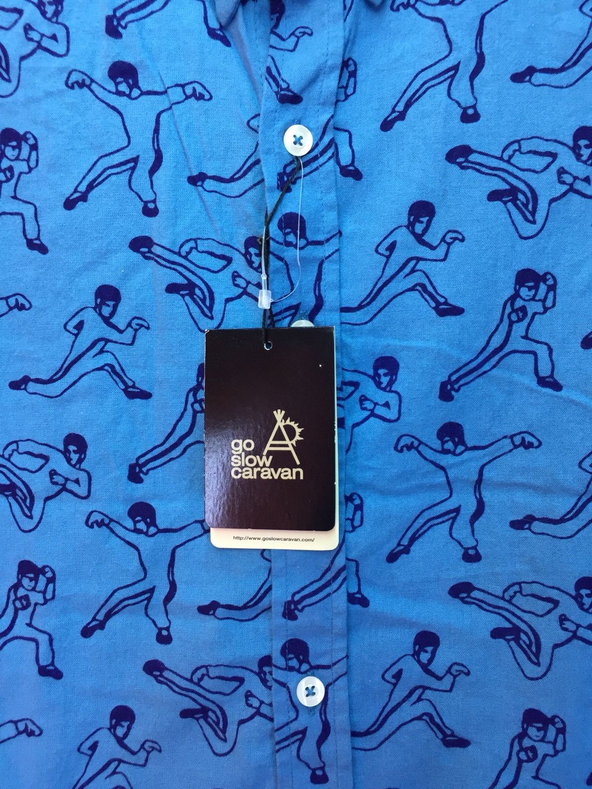 go slow caravan Go Slow Caravan Brucee Lee Style Full Print Shirt Size US S / EU 44-46 / 1 - 11 Thumbnail
