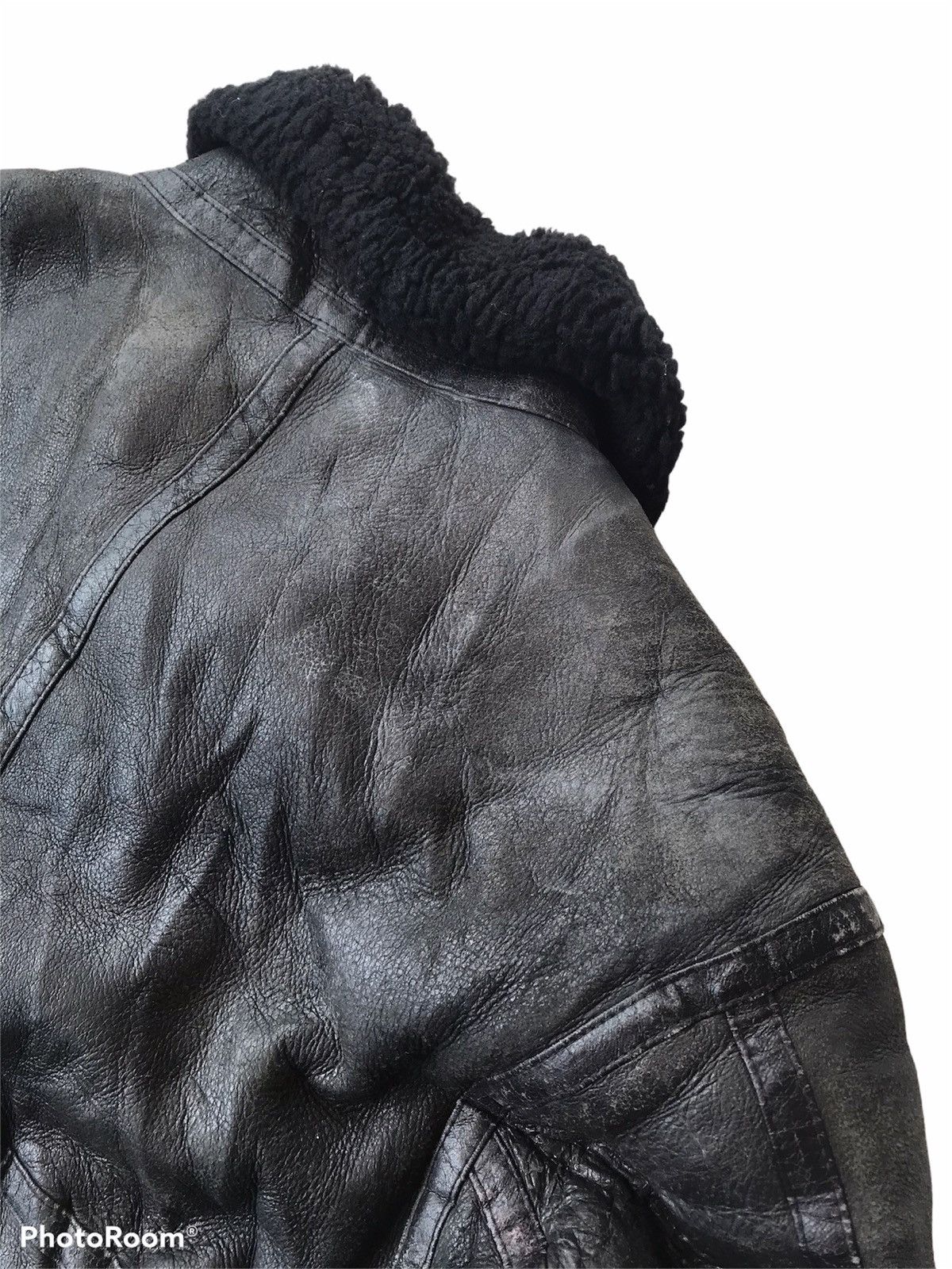 Other 💥Vintage B-3 Sheepskin Black Jacket Size US M / EU 48-50 / 2 - 6 Thumbnail