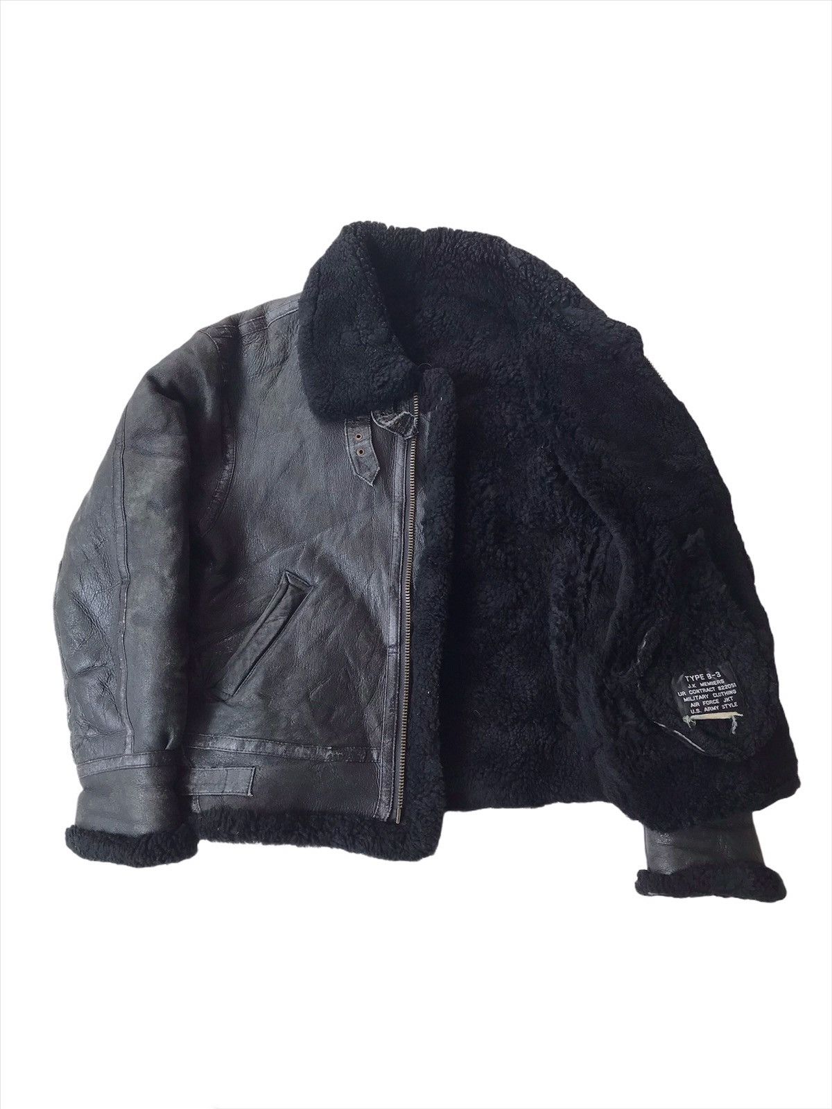 Other 💥Vintage B-3 Sheepskin Black Jacket Size US M / EU 48-50 / 2 - 3 Thumbnail