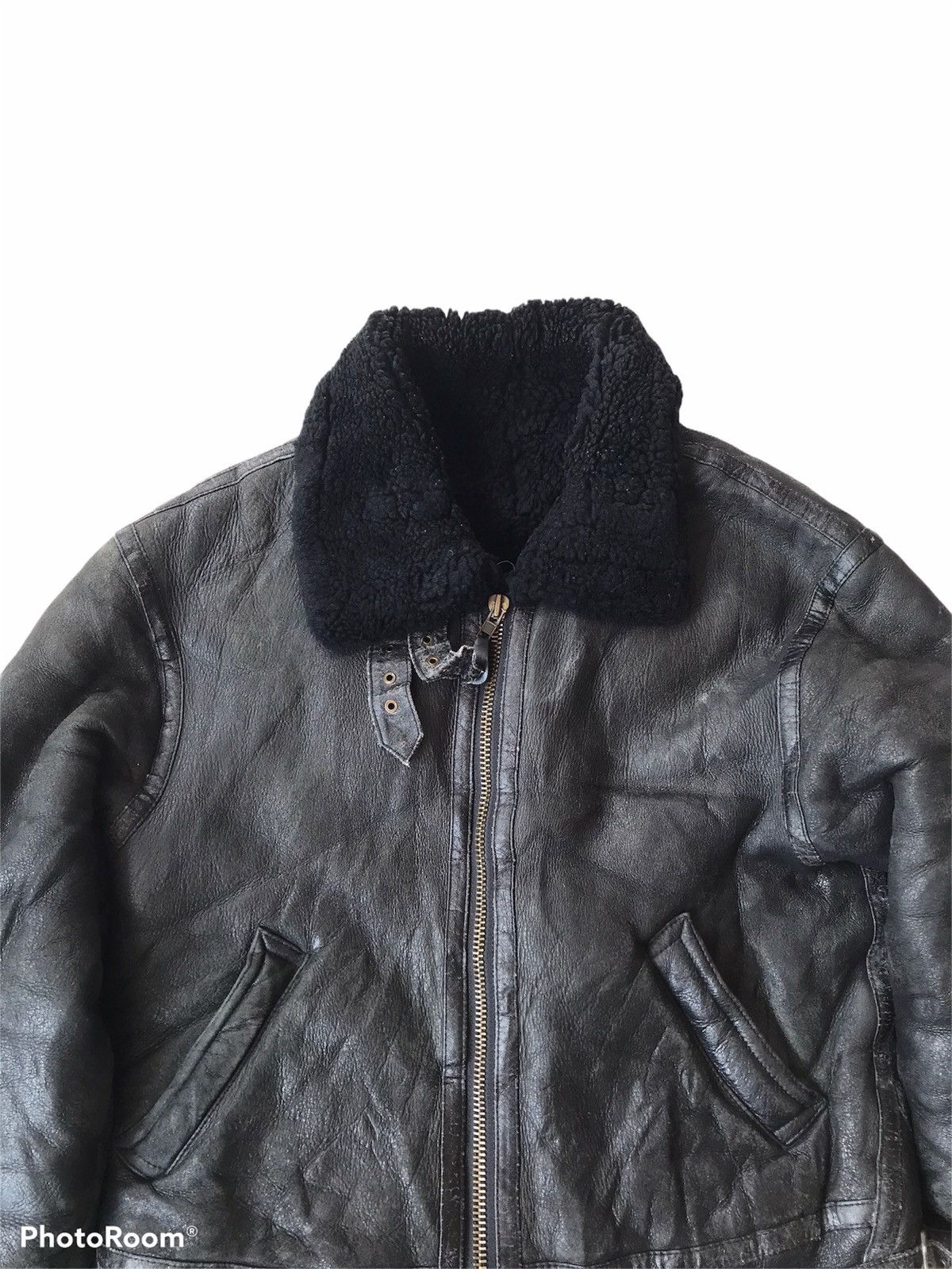 Other 💥Vintage B-3 Sheepskin Black Jacket Size US M / EU 48-50 / 2 - 5 Thumbnail