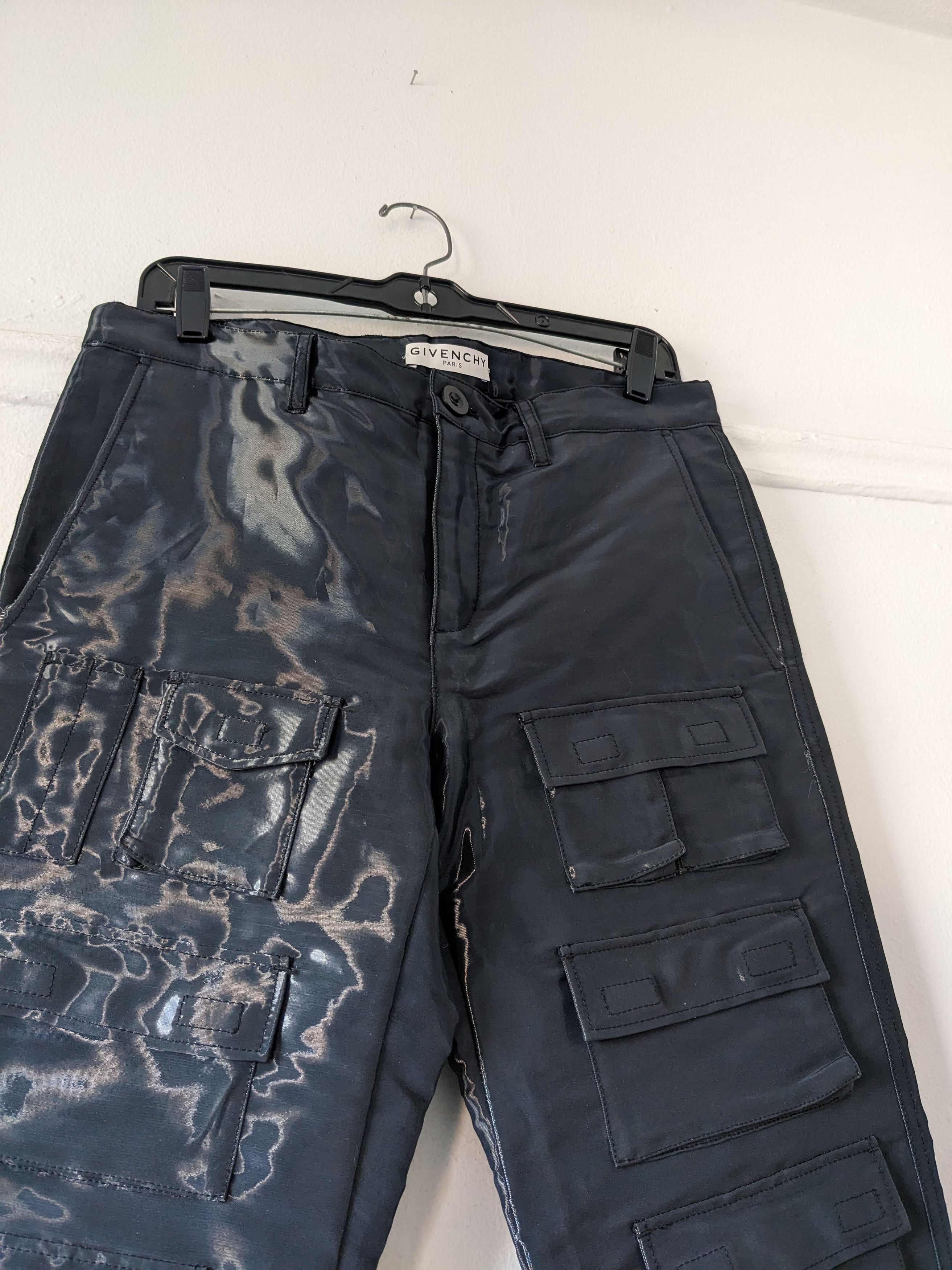 Givenchy 22FW "Liquid Effect" 15 Pocket Cargos Size US 30 / EU 46 - 3 Thumbnail