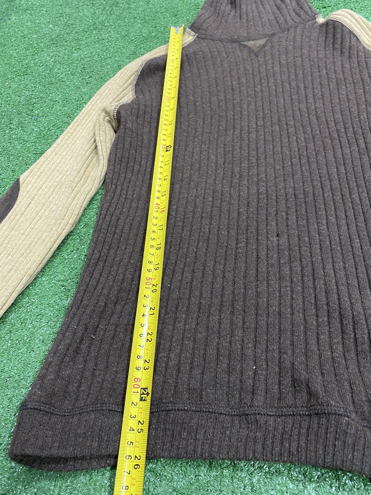 Moschino Moschino Sweatshirt Turtleneck Leather Elbow Padding Wool Size US L / EU 52-54 / 3 - 13 Thumbnail