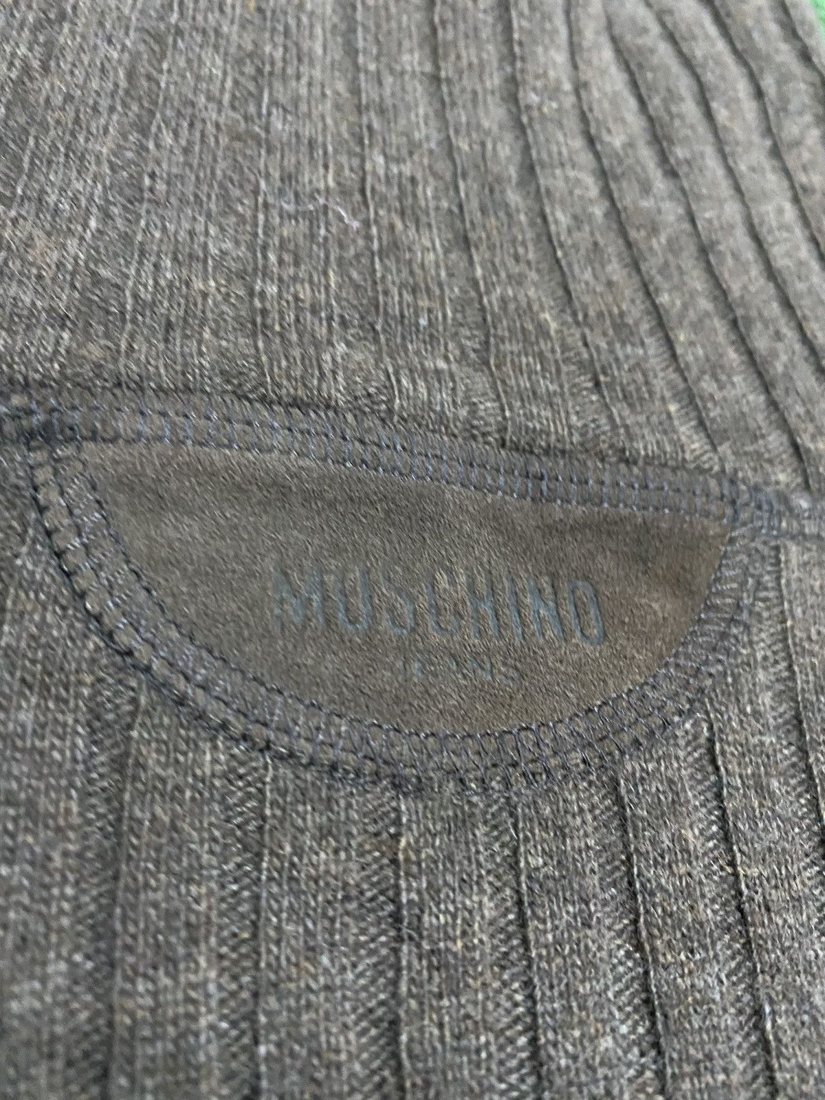 Moschino Moschino Sweatshirt Turtleneck Leather Elbow Padding Wool Size US L / EU 52-54 / 3 - 10 Thumbnail