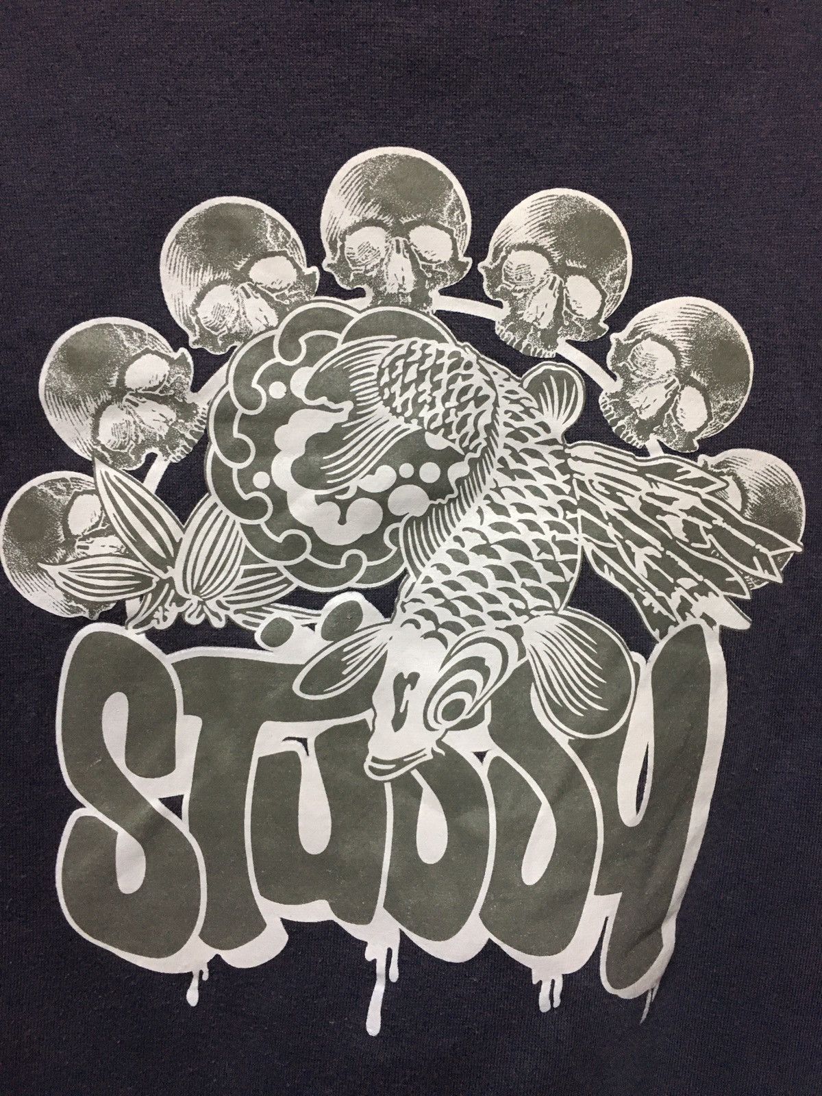 Seditionaries × Stussy RARE!!Stussy Iron On Skull Koi Fish big logo Size US M / EU 48-50 / 2 - 2 Thumbnail