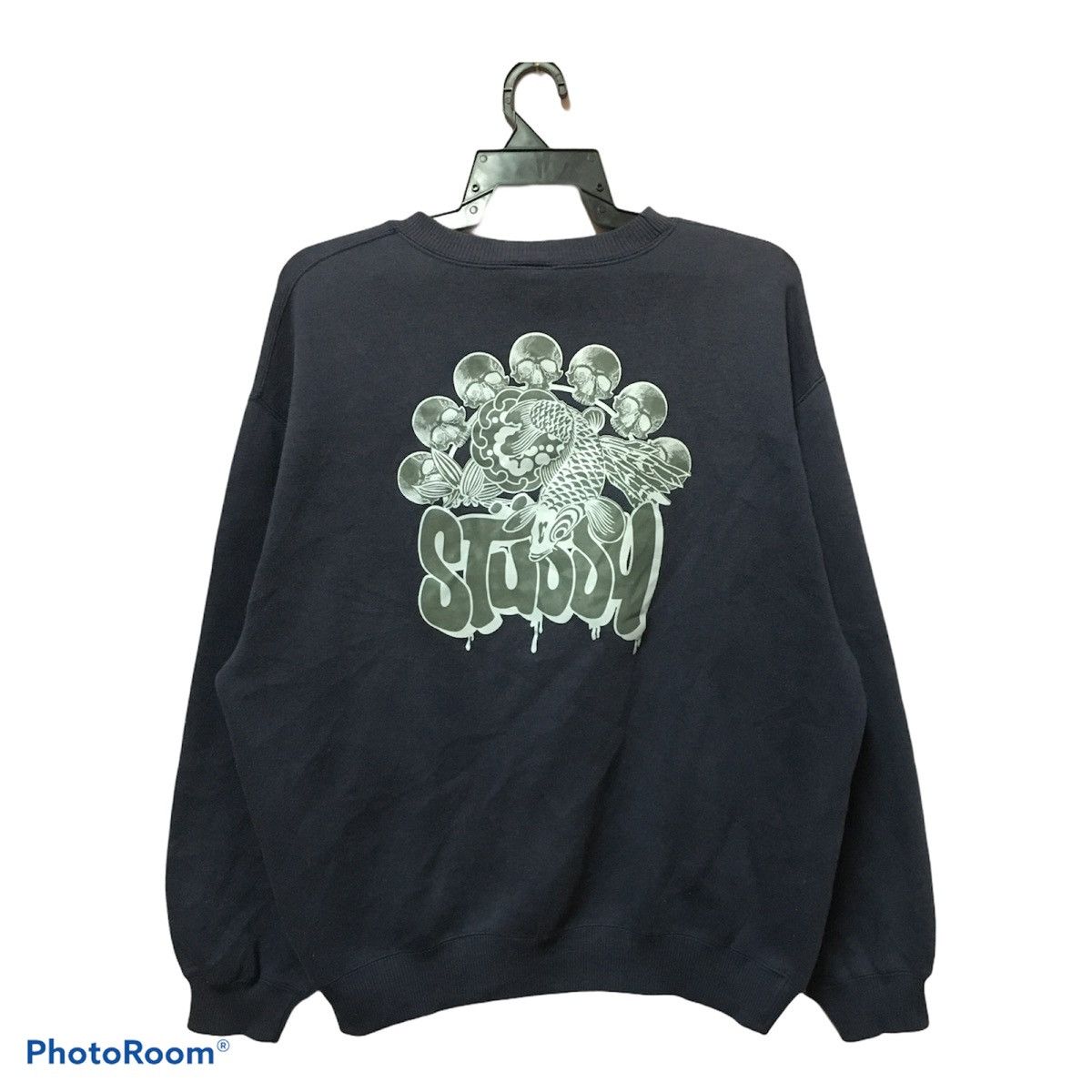 Seditionaries × Stussy RARE!!Stussy Iron On Skull Koi Fish big logo Size US M / EU 48-50 / 2 - 1 Thumbnail